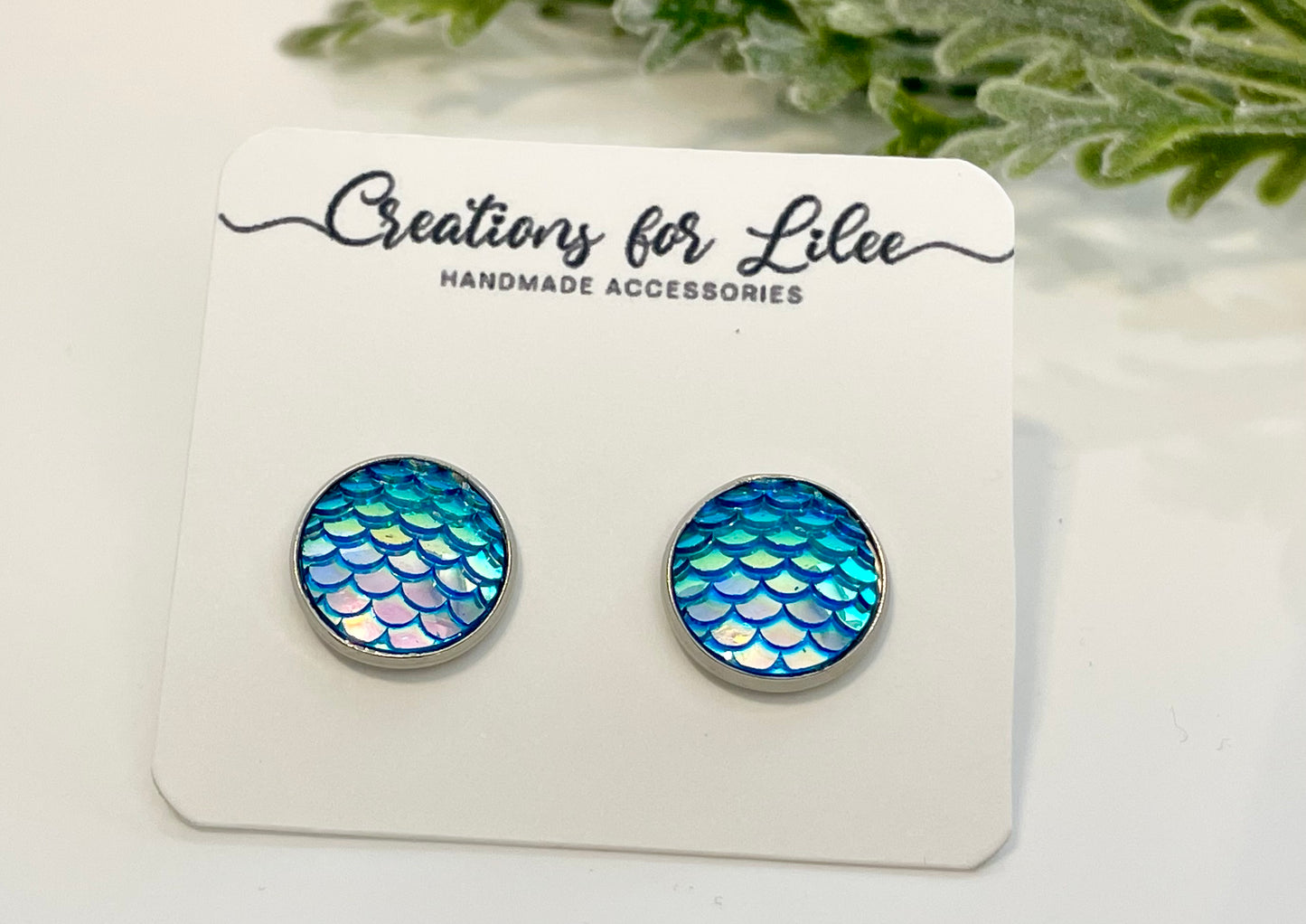 Mermaid Stud Earrings