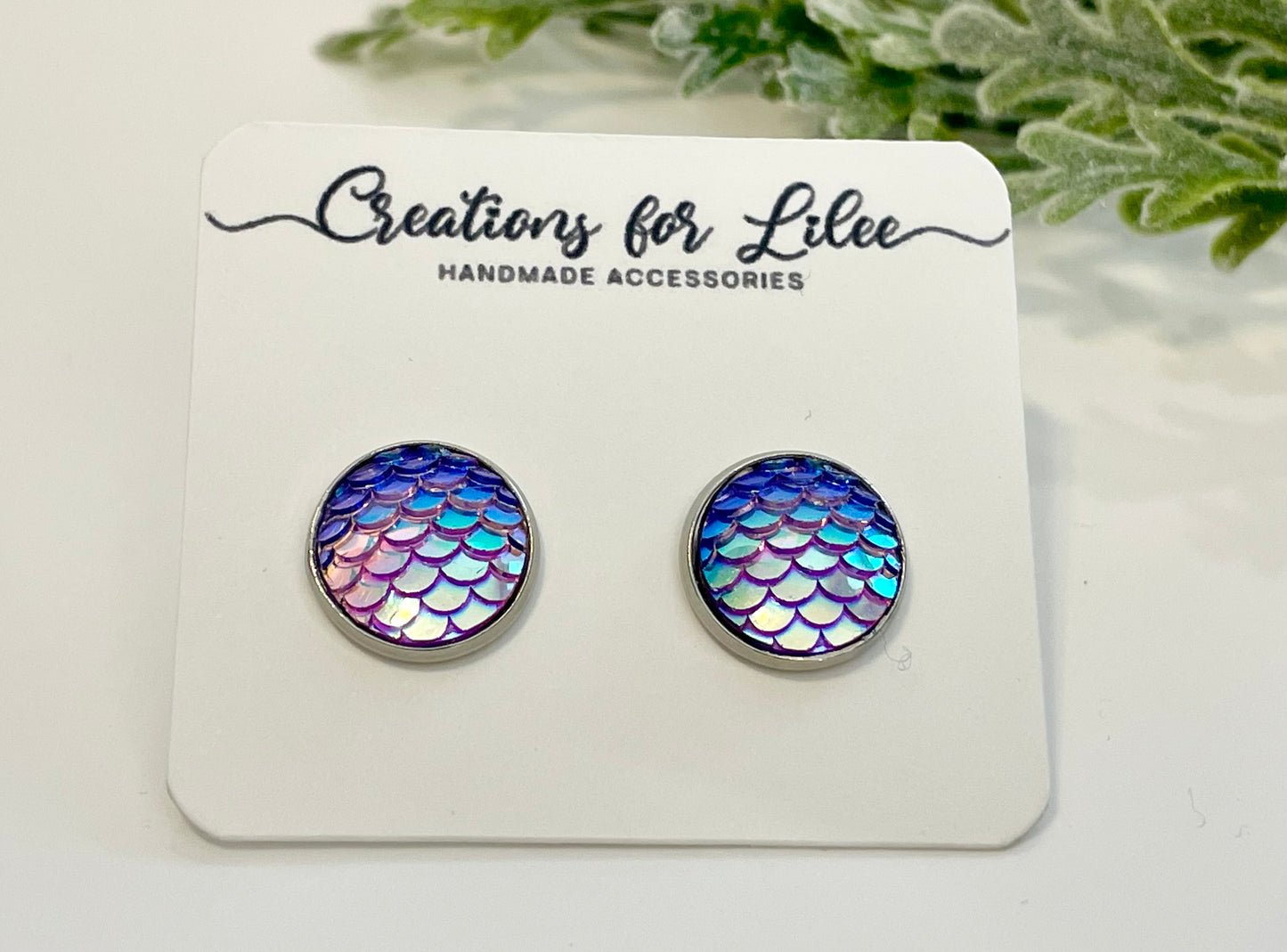 Mermaid Stud Earrings