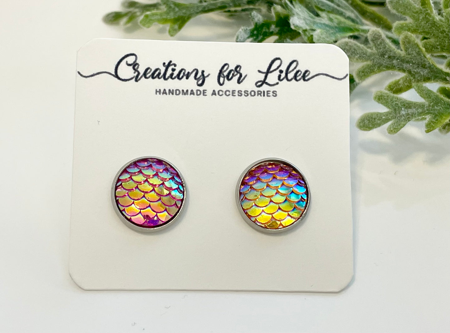 Mermaid Stud Earrings