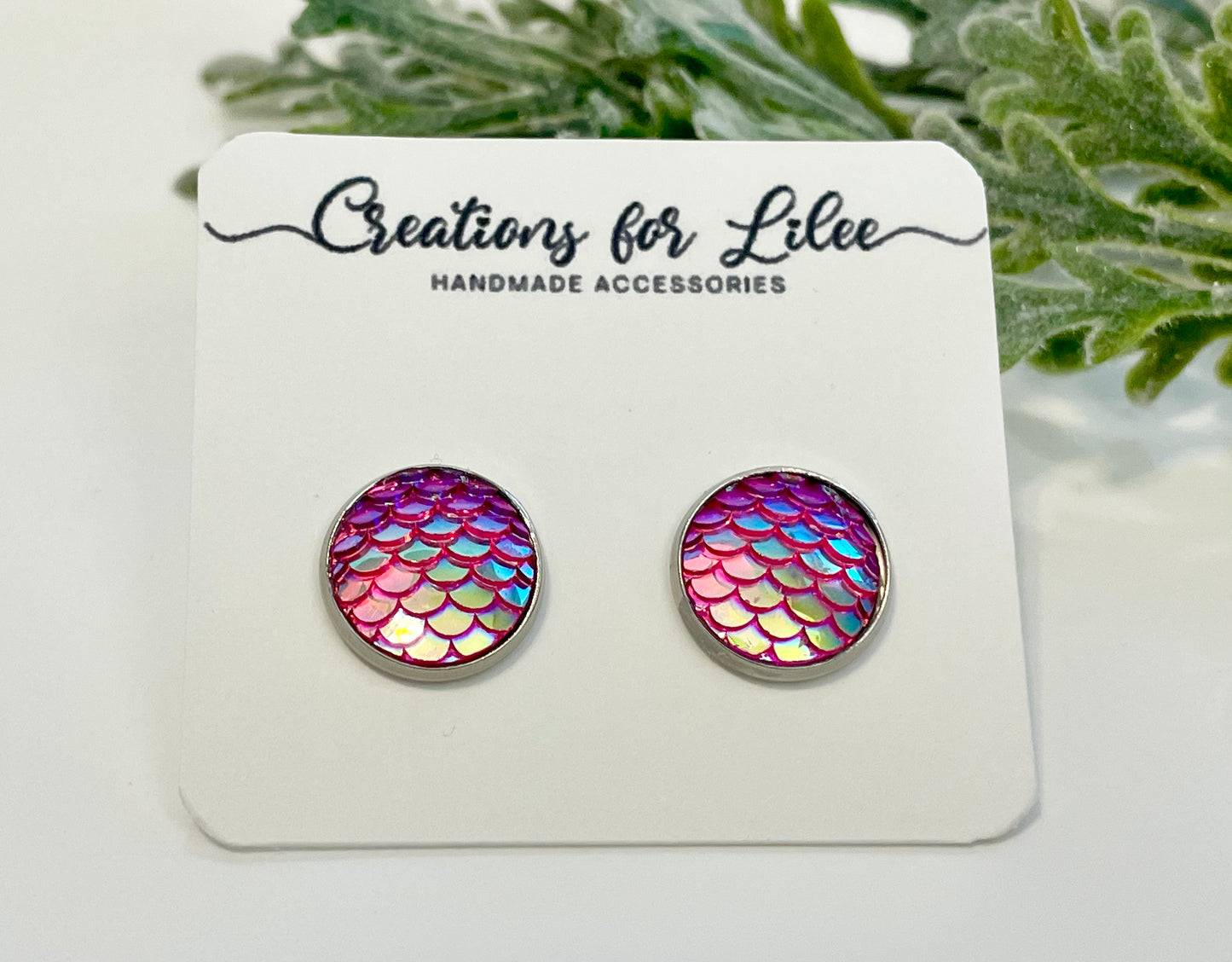 Mermaid Stud Earrings