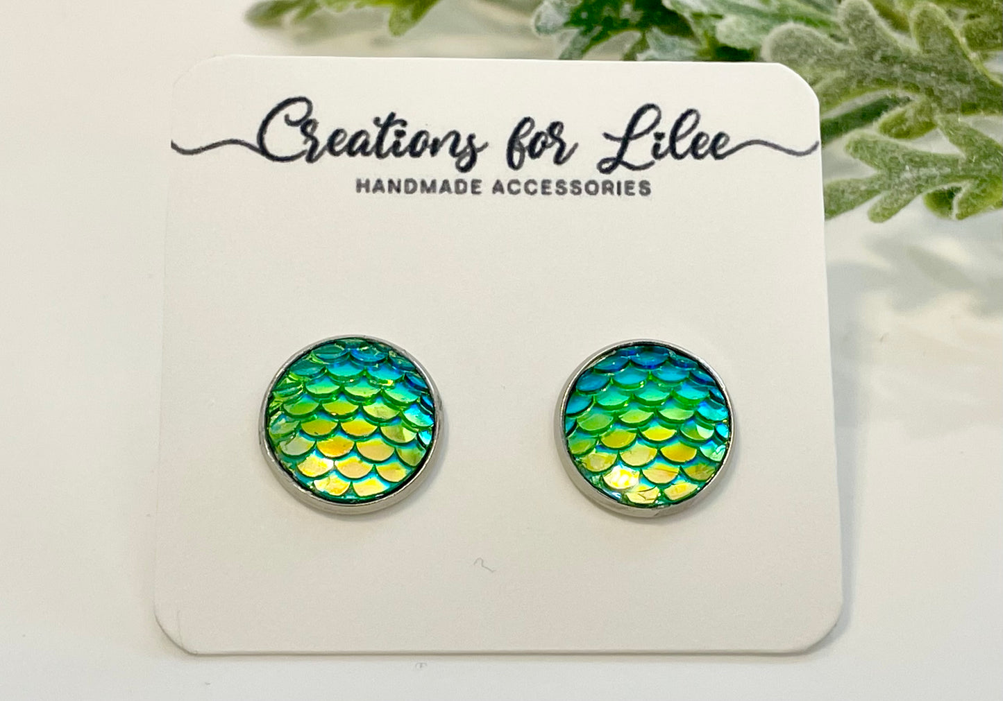 Mermaid Stud Earrings