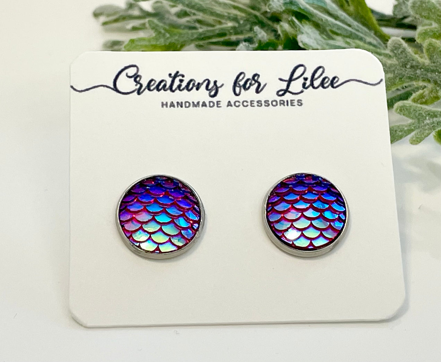 Mermaid Stud Earrings