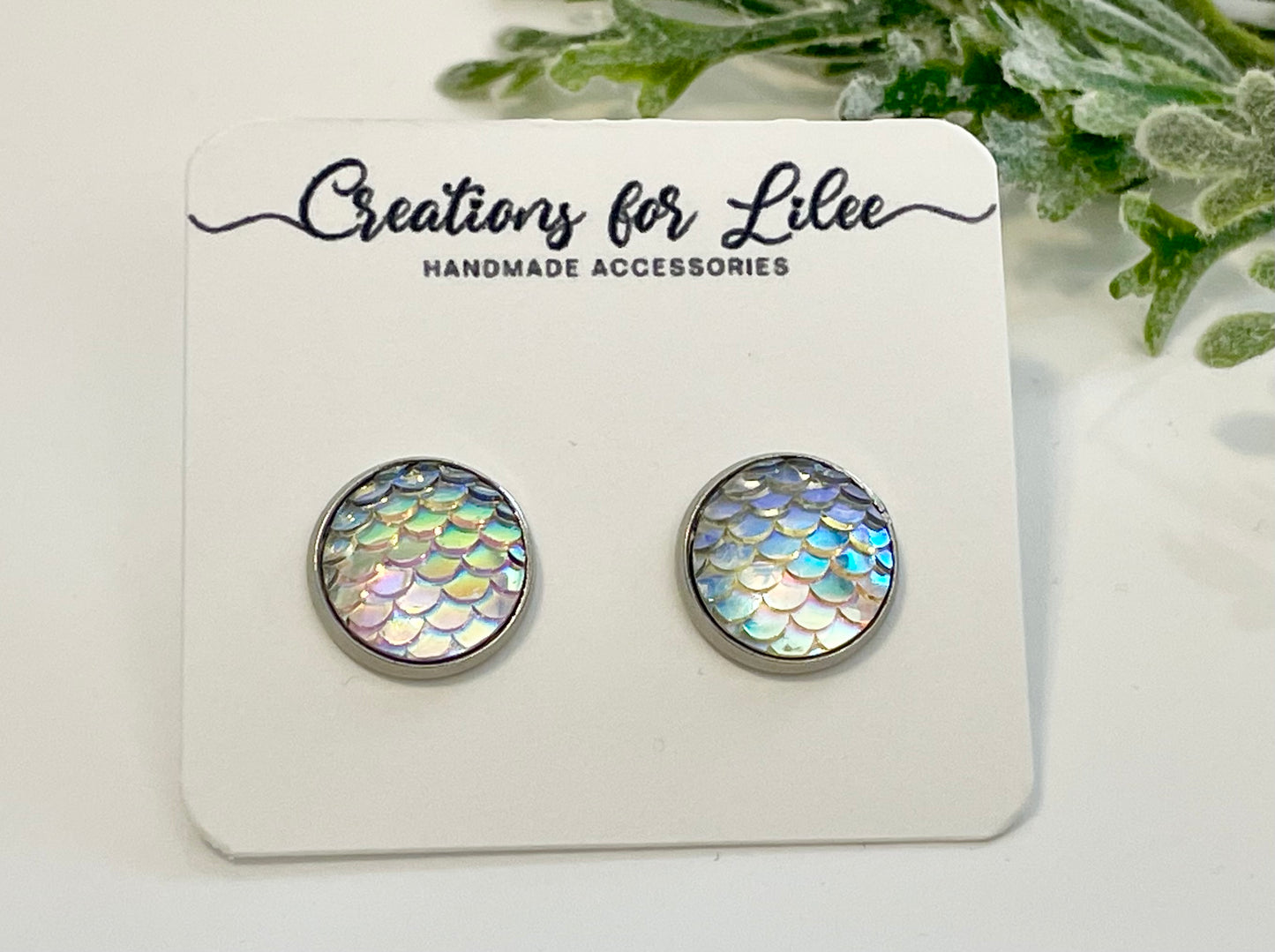 Mermaid Stud Earrings