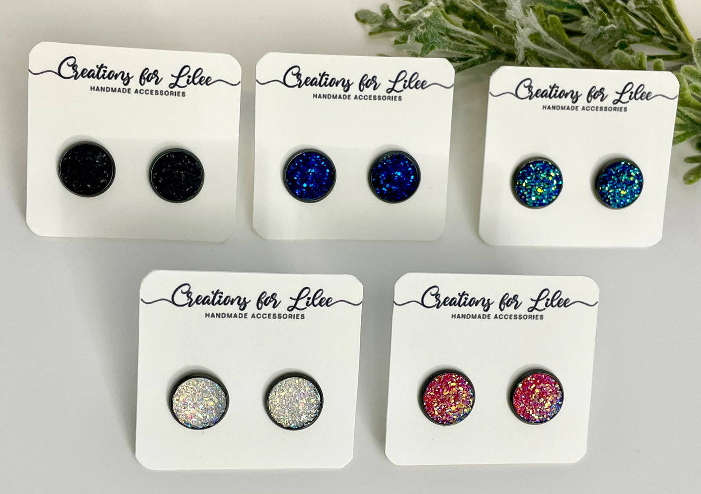 Druzy Stud Earrings