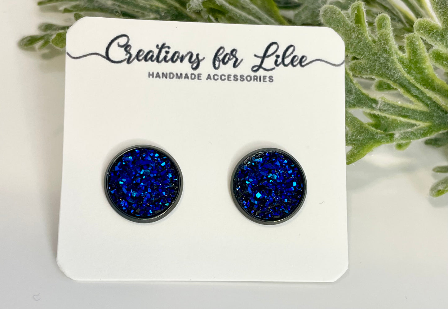 Druzy Stud Earrings