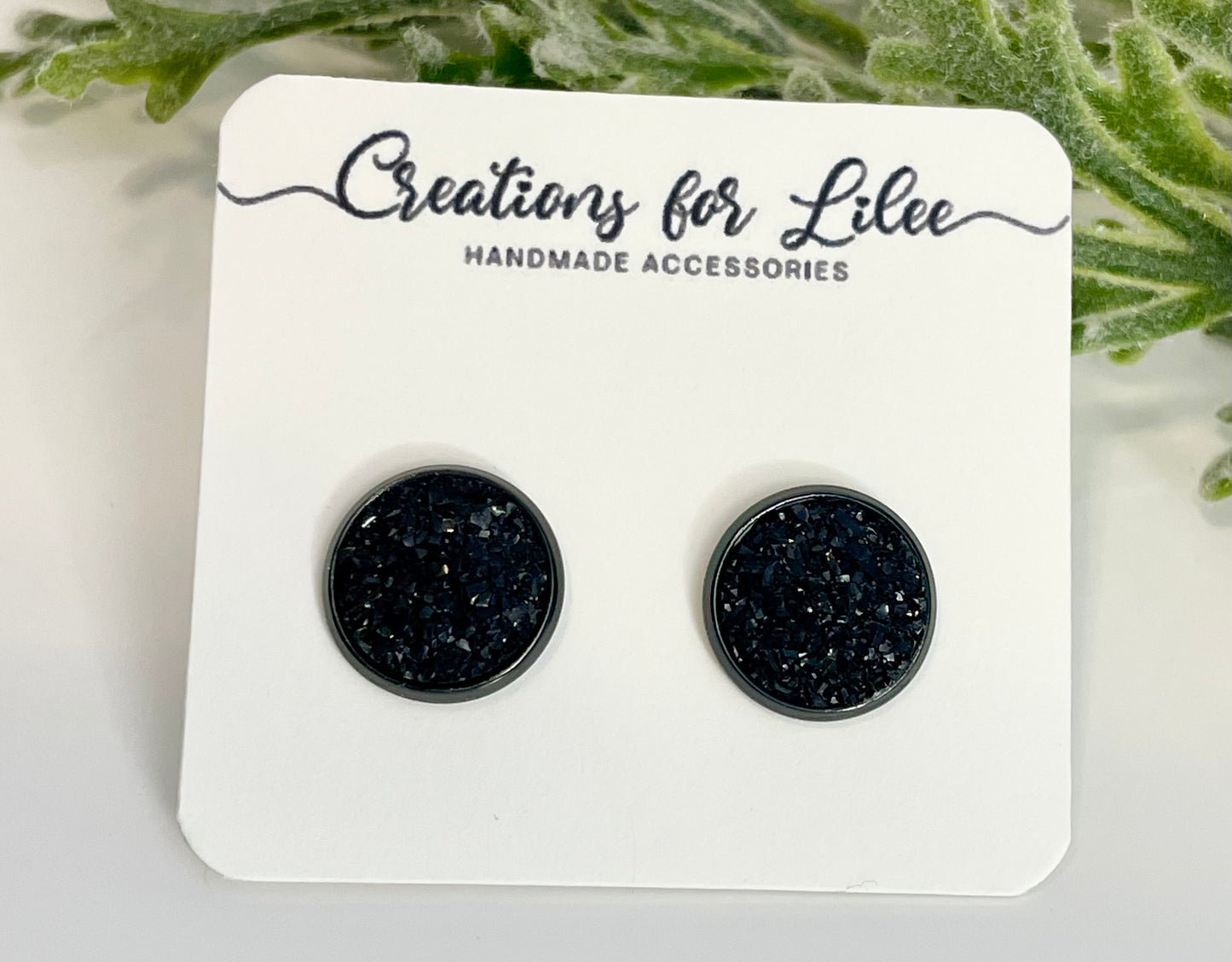 Druzy Stud Earrings