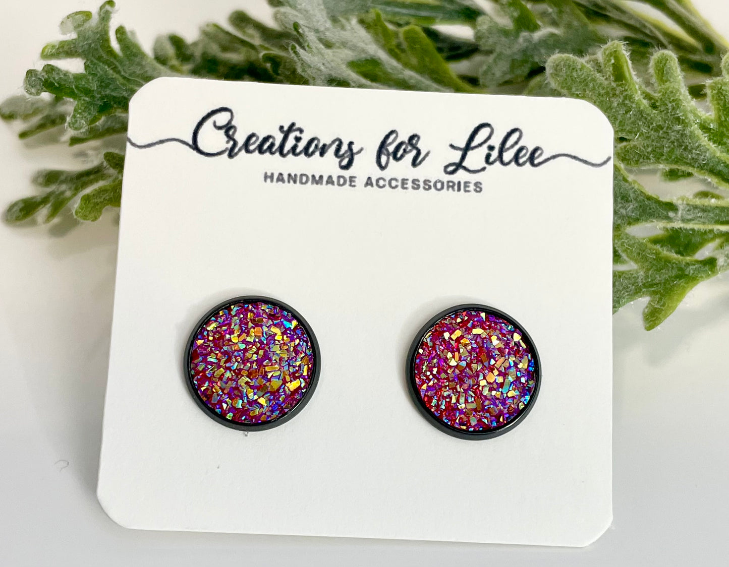 Druzy Stud Earrings