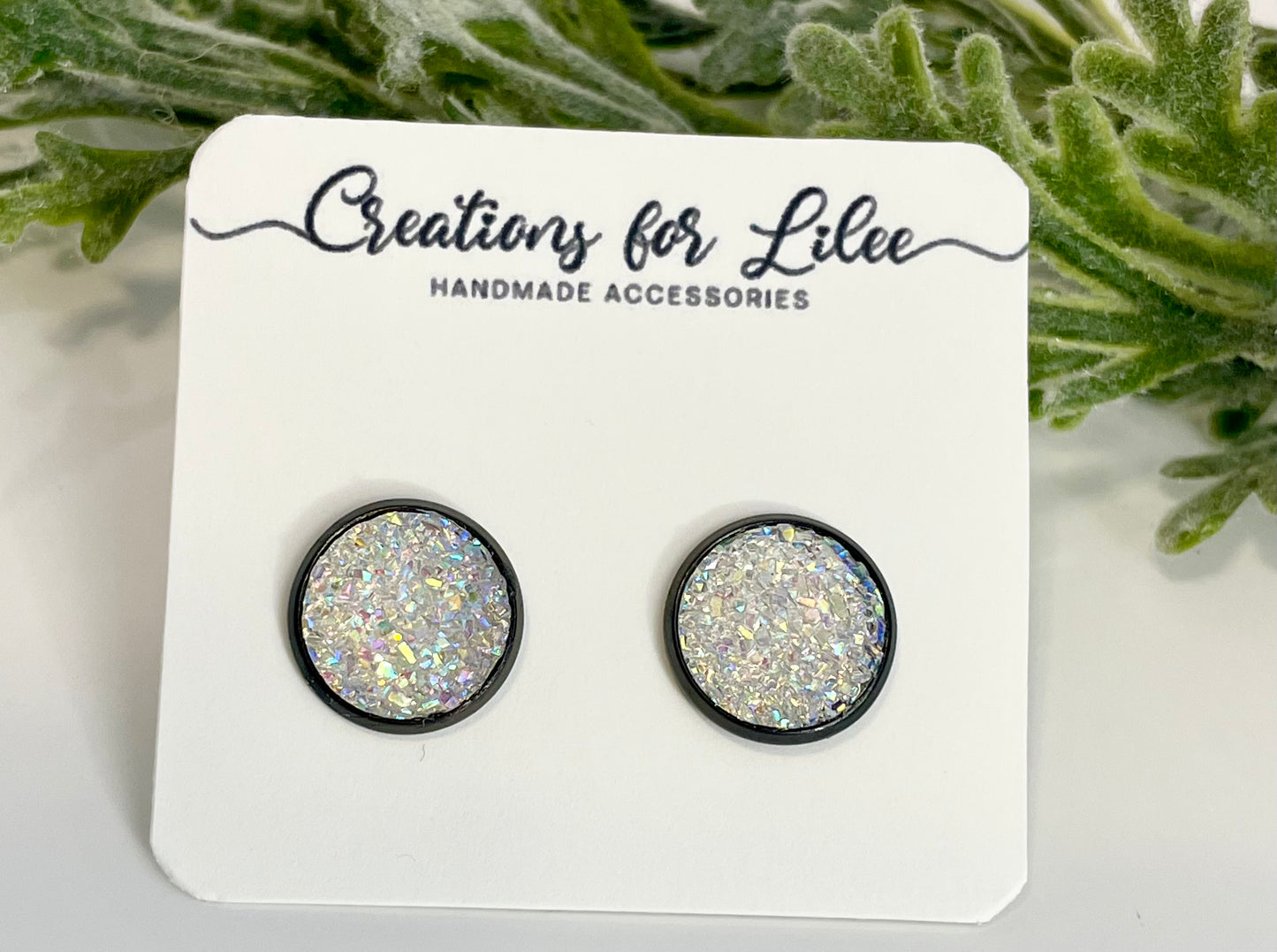 Druzy Stud Earrings