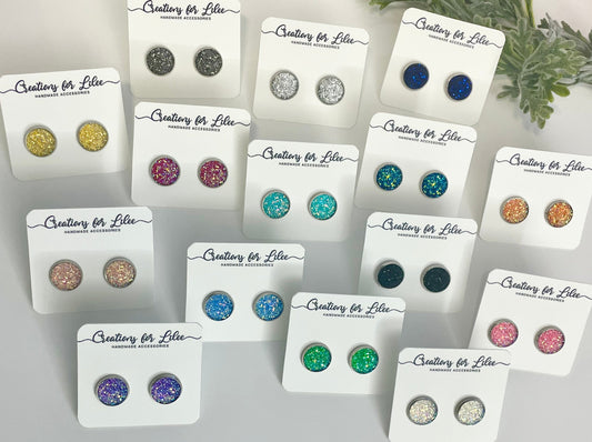 Druzy Stud Earrings