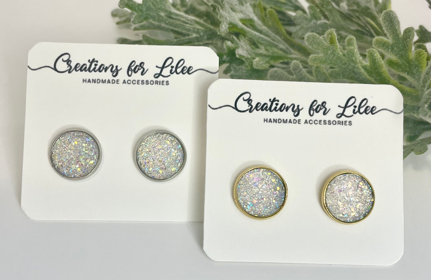 Druzy Stud Earrings