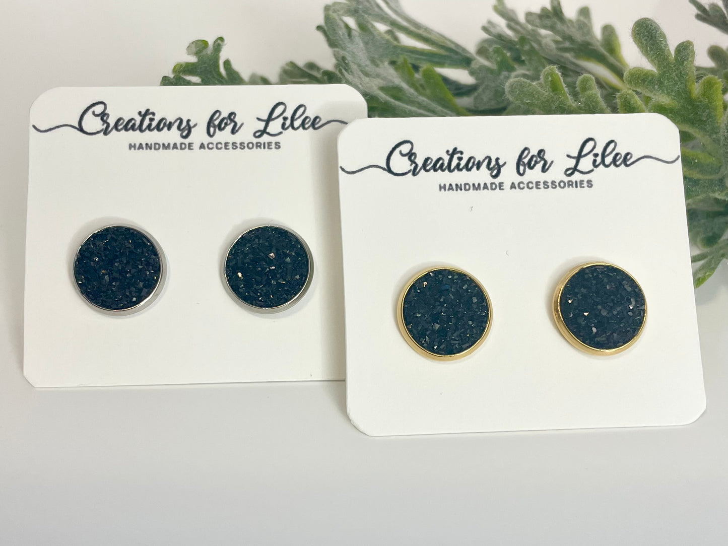 Druzy Stud Earrings