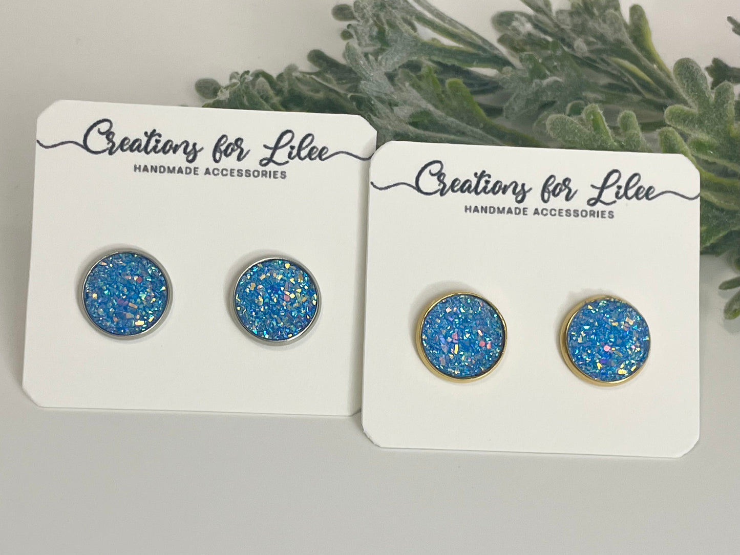 Druzy Stud Earrings