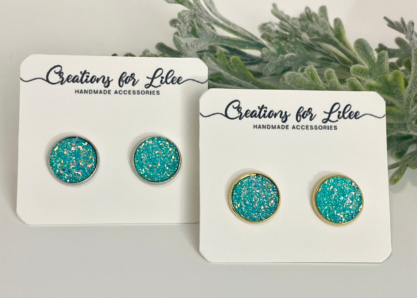 Druzy Stud Earrings