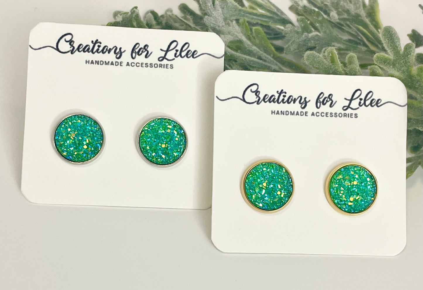 Druzy Stud Earrings