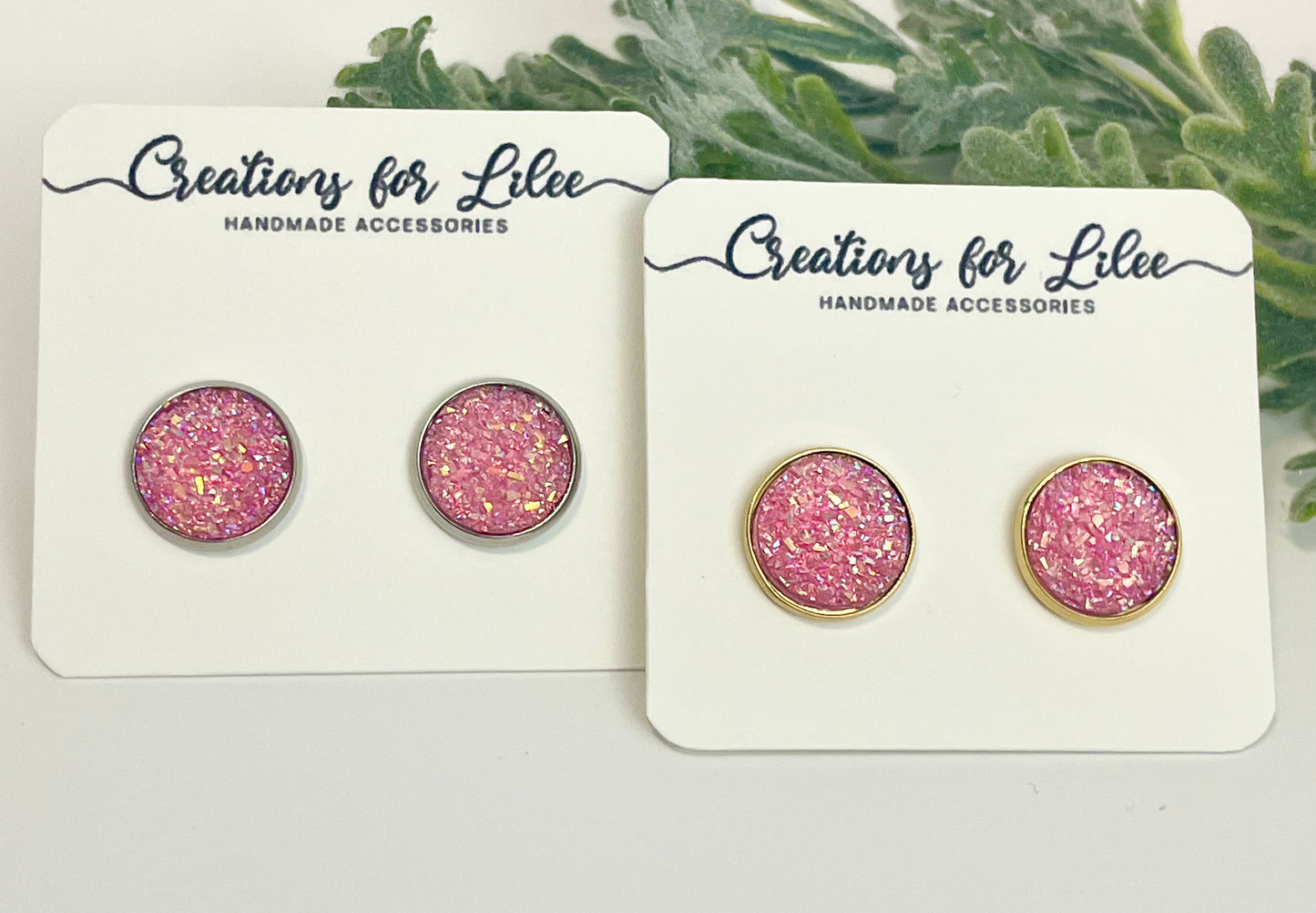 Druzy Stud Earrings