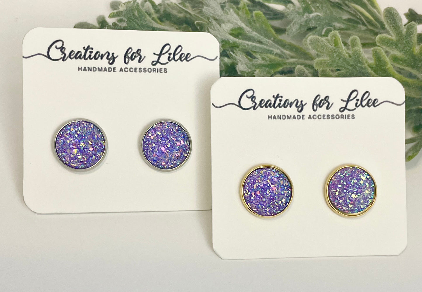 Druzy Stud Earrings