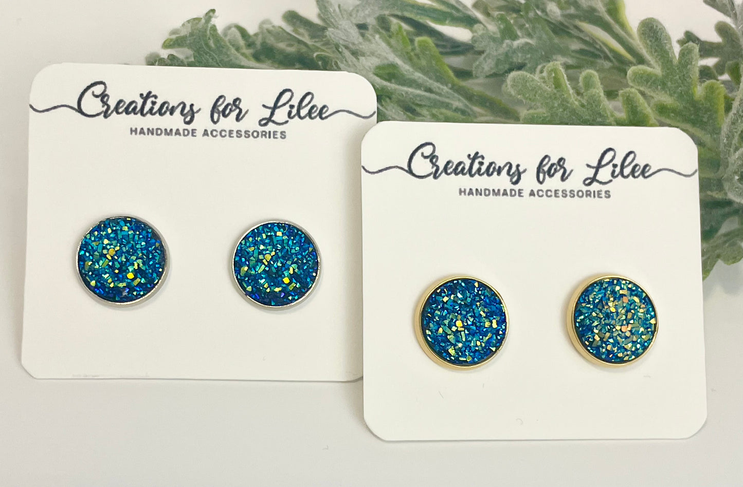 Druzy Stud Earrings