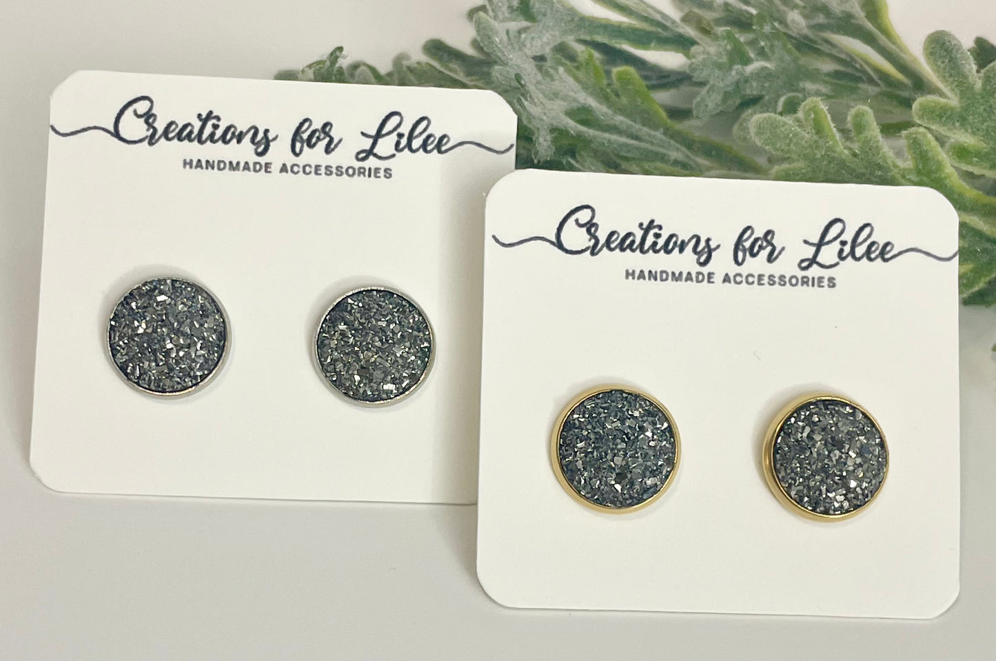 Druzy Stud Earrings