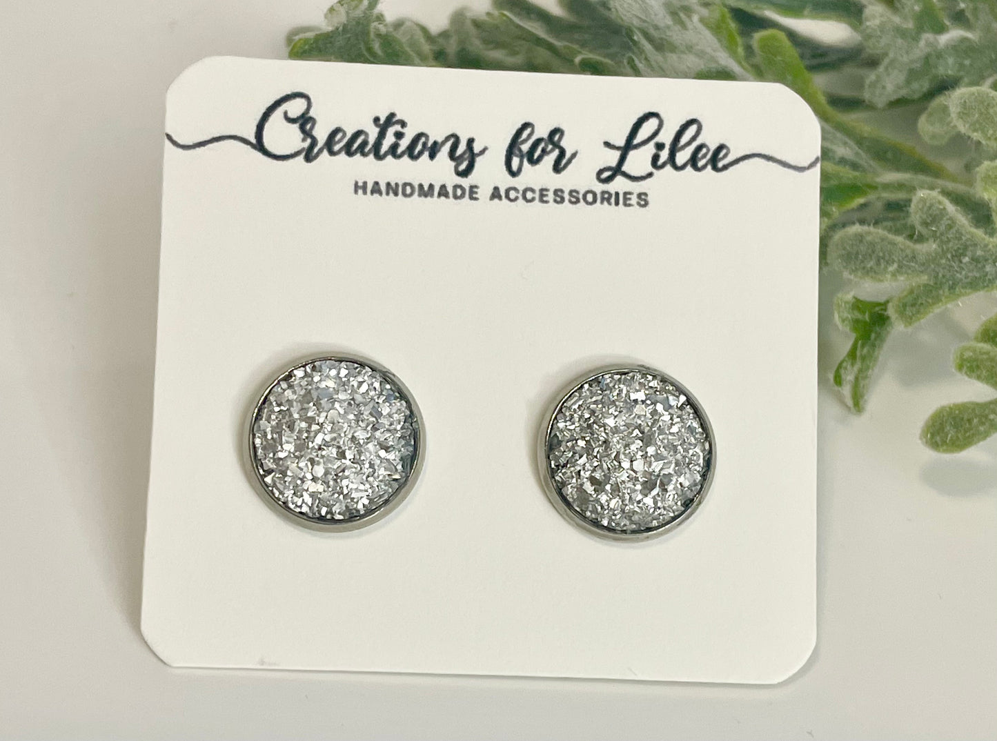 Druzy Stud Earrings