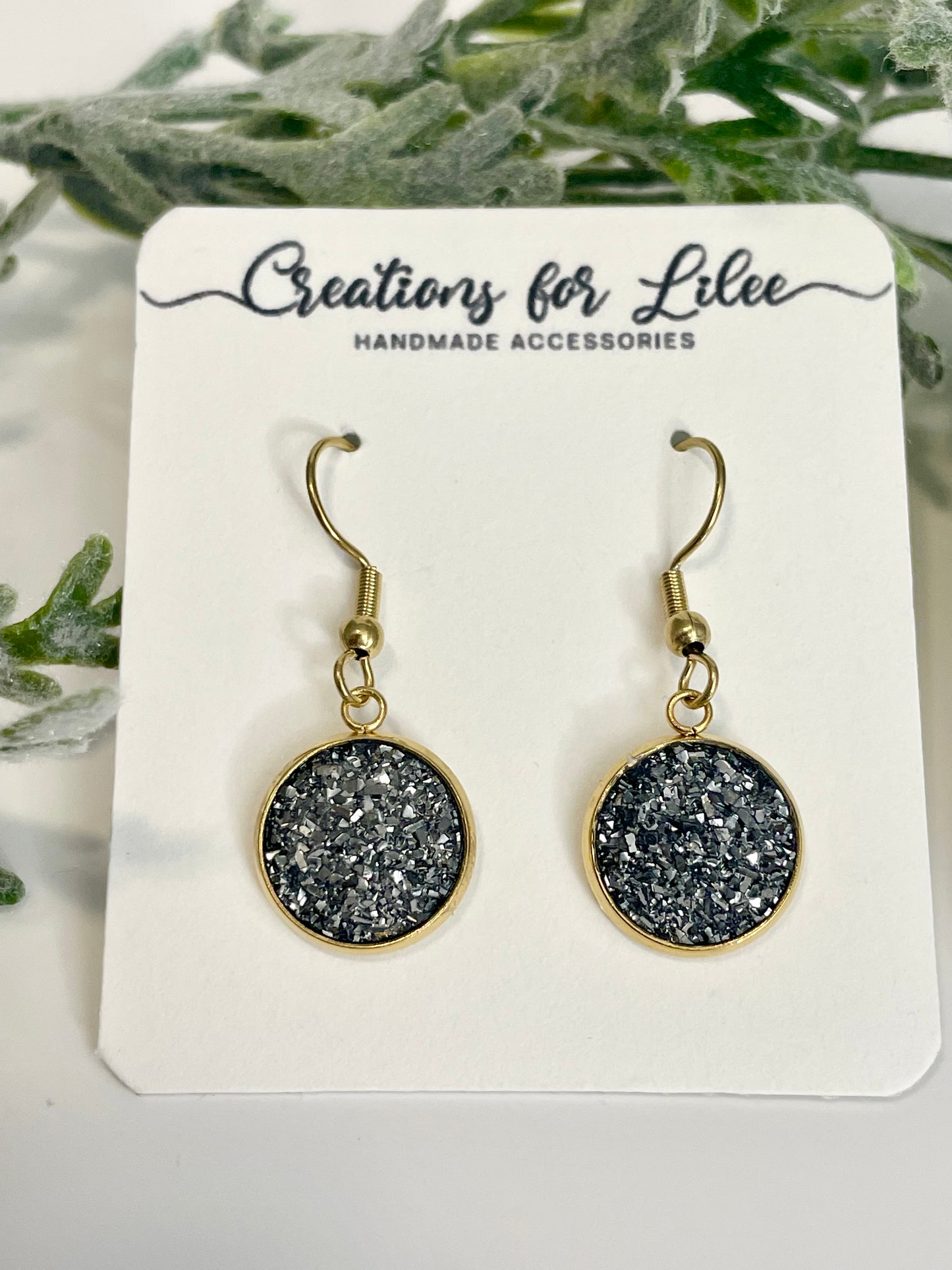 Druzy Dangle Earrings