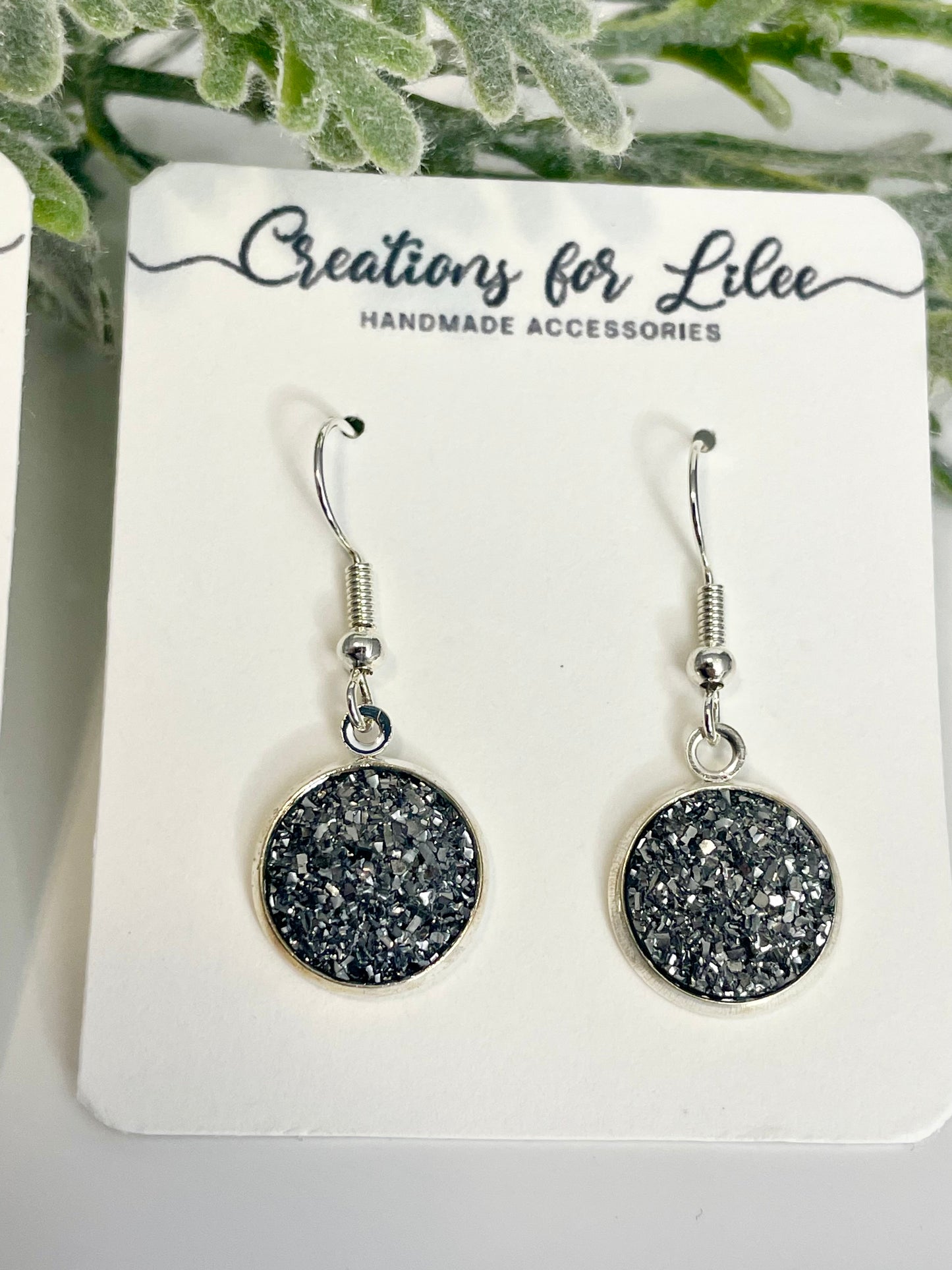 Druzy Dangle Earrings