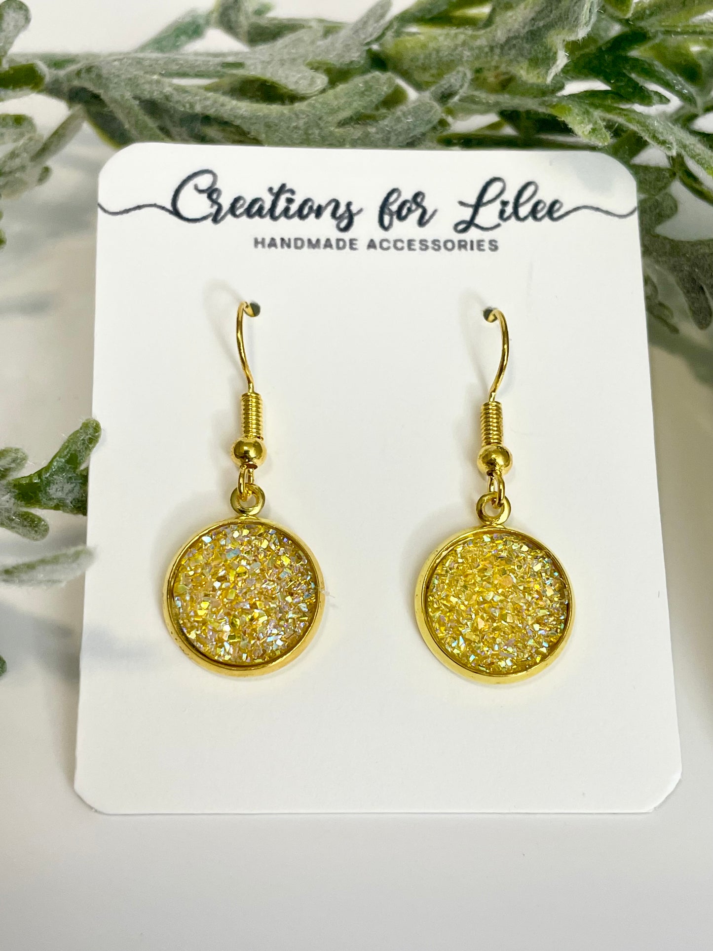 Druzy Dangle Earrings