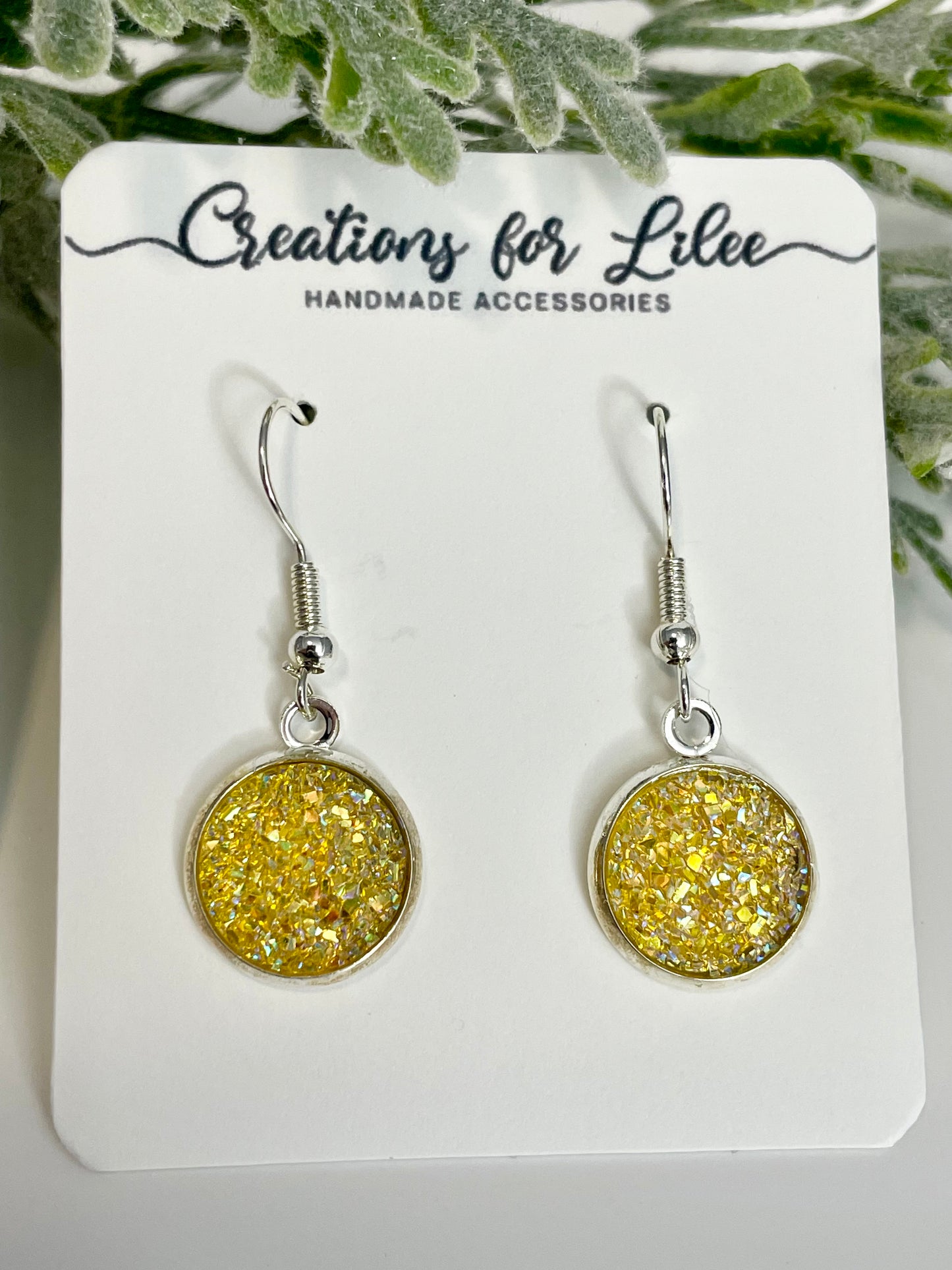 Druzy Dangle Earrings