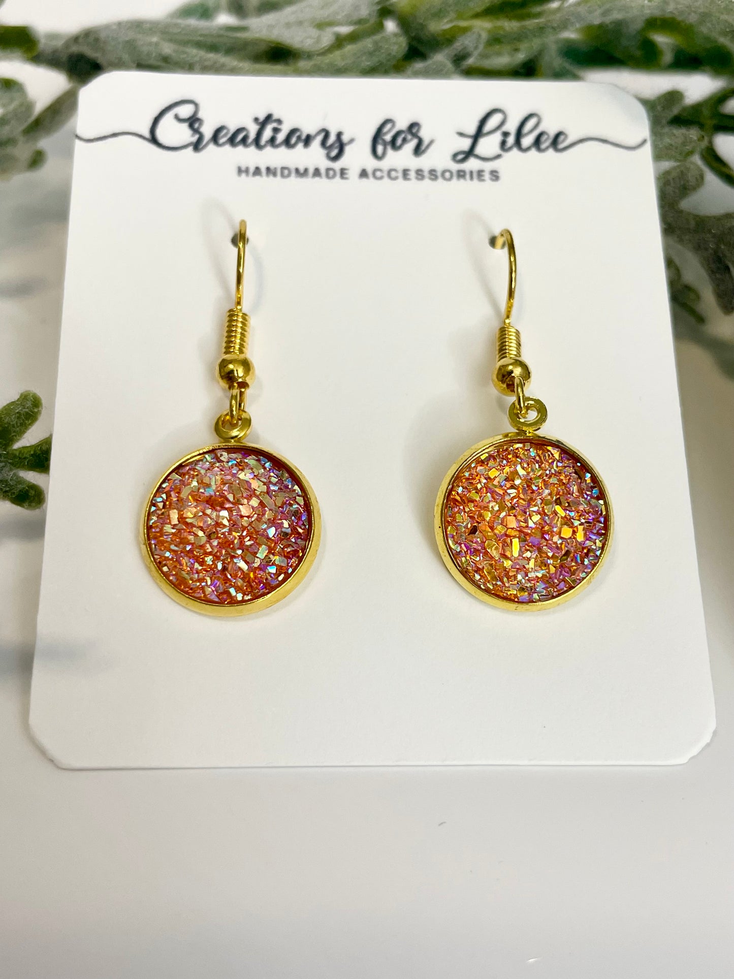 Druzy Dangle Earrings