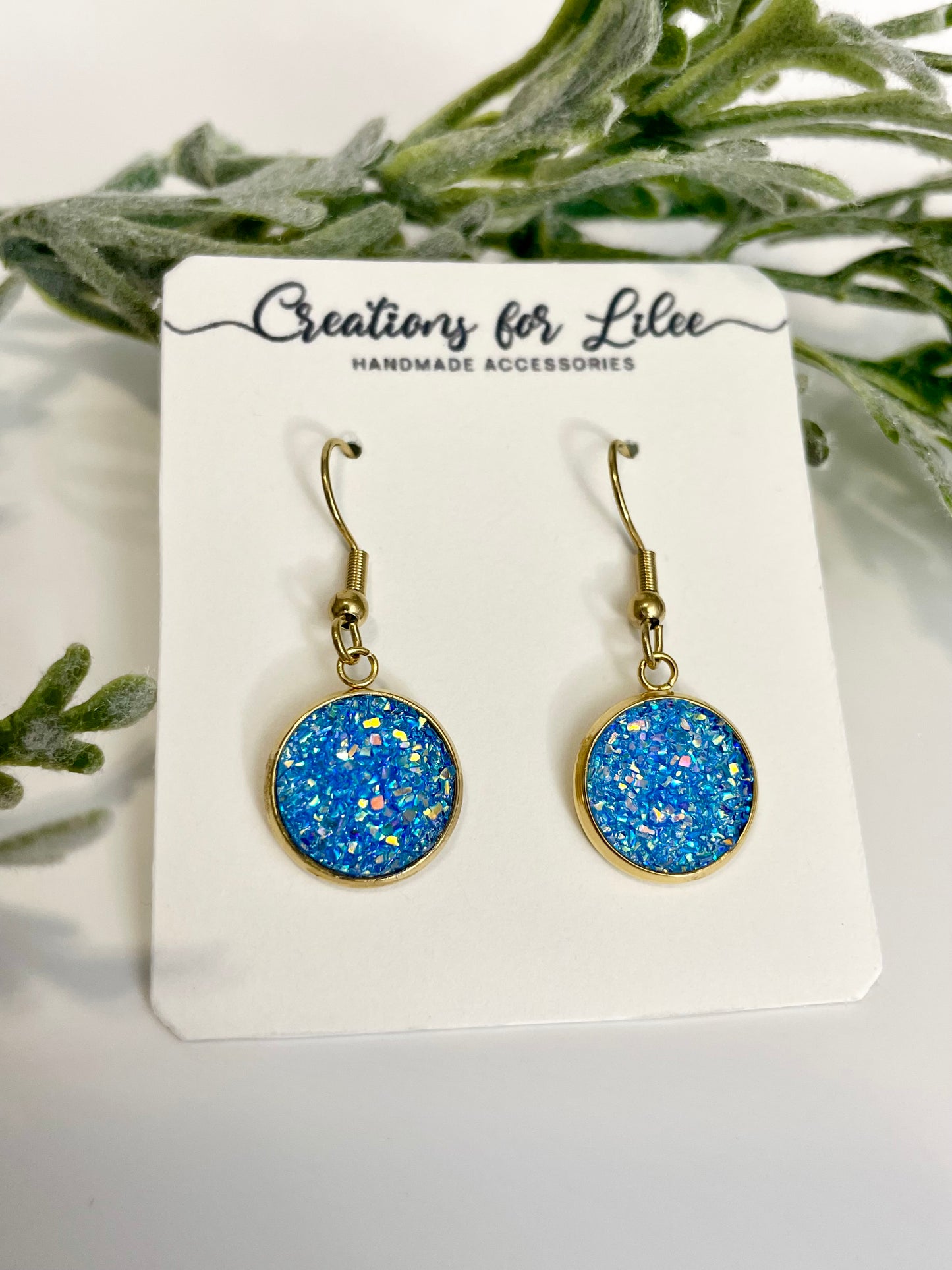 Druzy Dangle Earrings