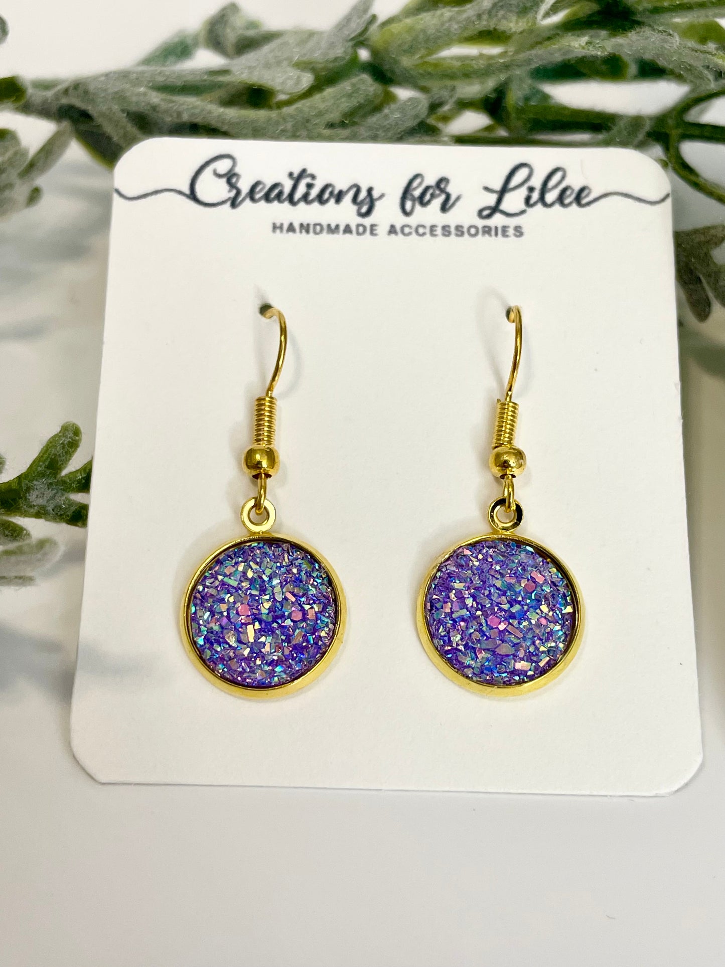 Druzy Dangle Earrings