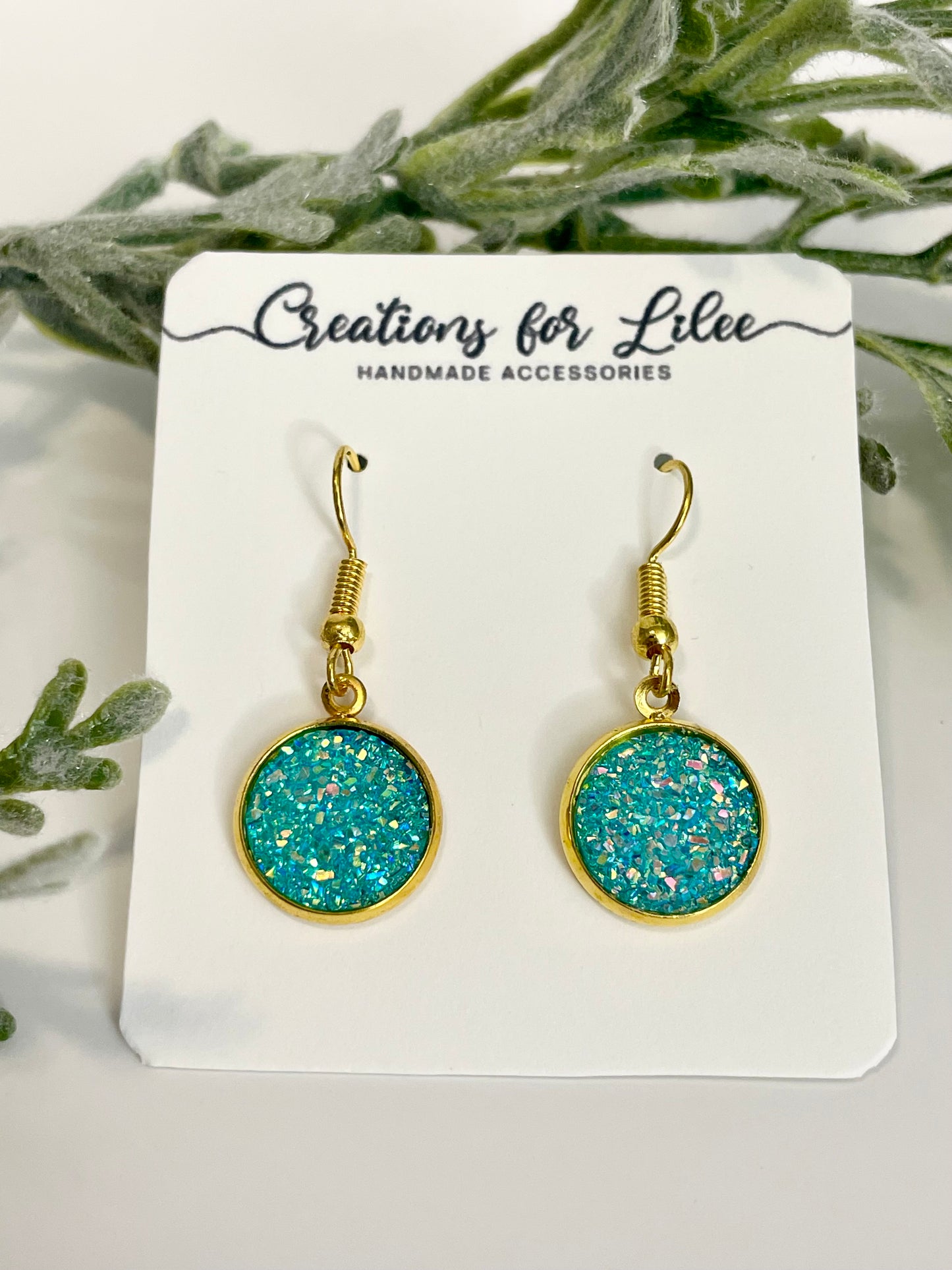 Druzy Dangle Earrings