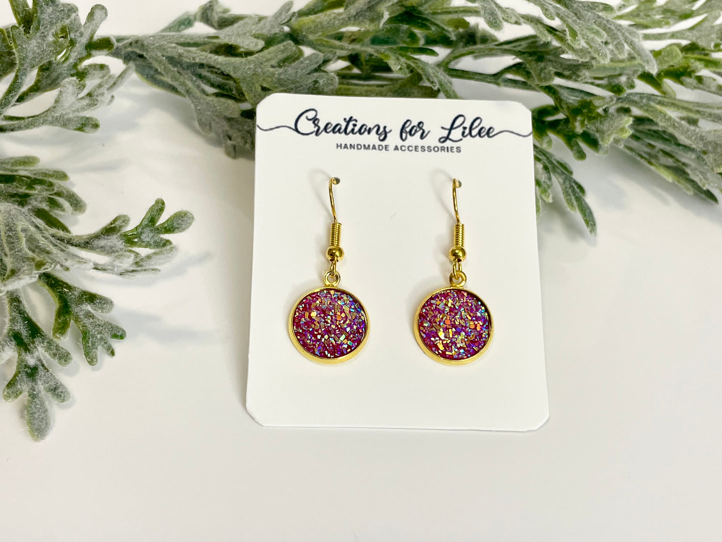 Druzy Dangle Earrings