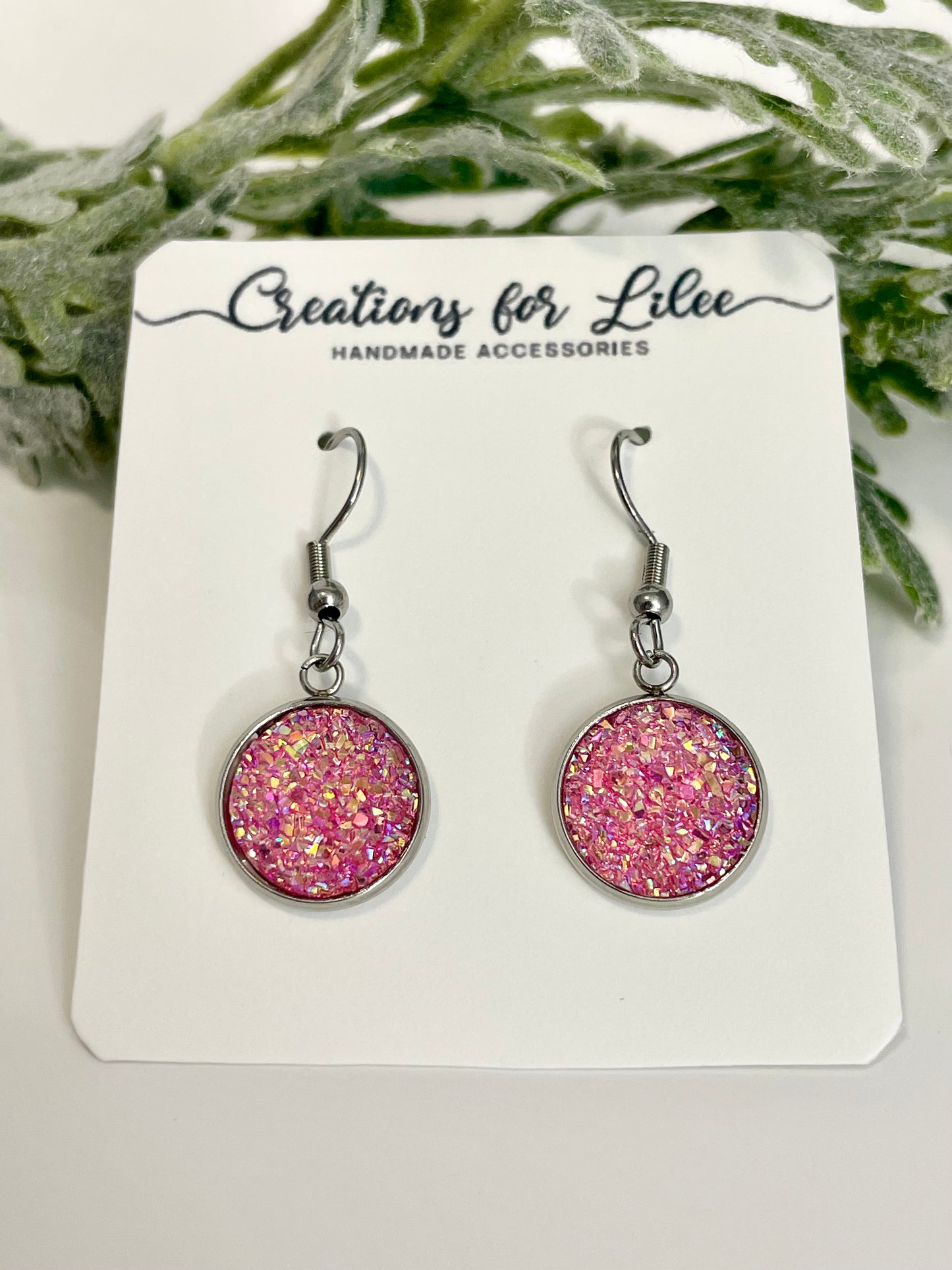 Druzy Dangle Earrings