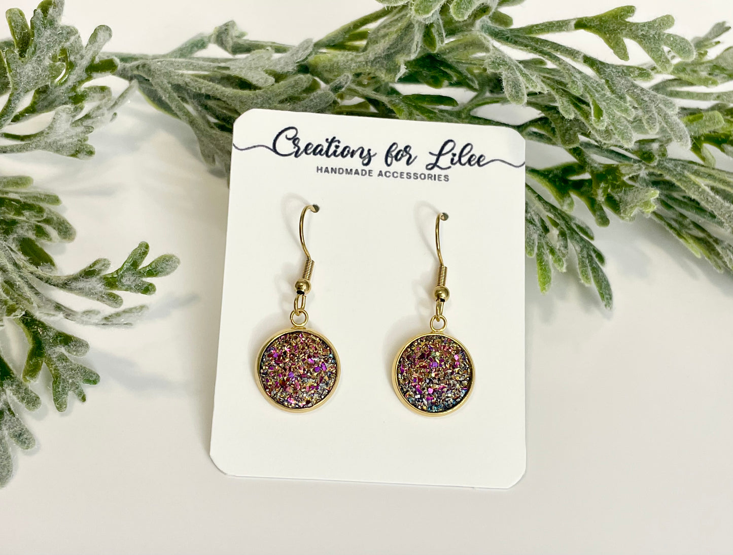 Druzy Dangle Earrings