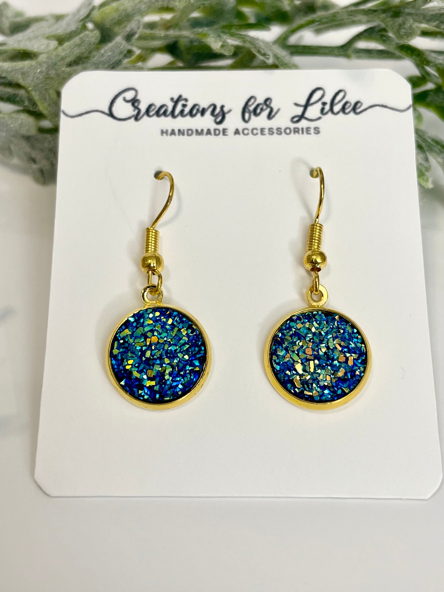 Druzy Dangle Earrings