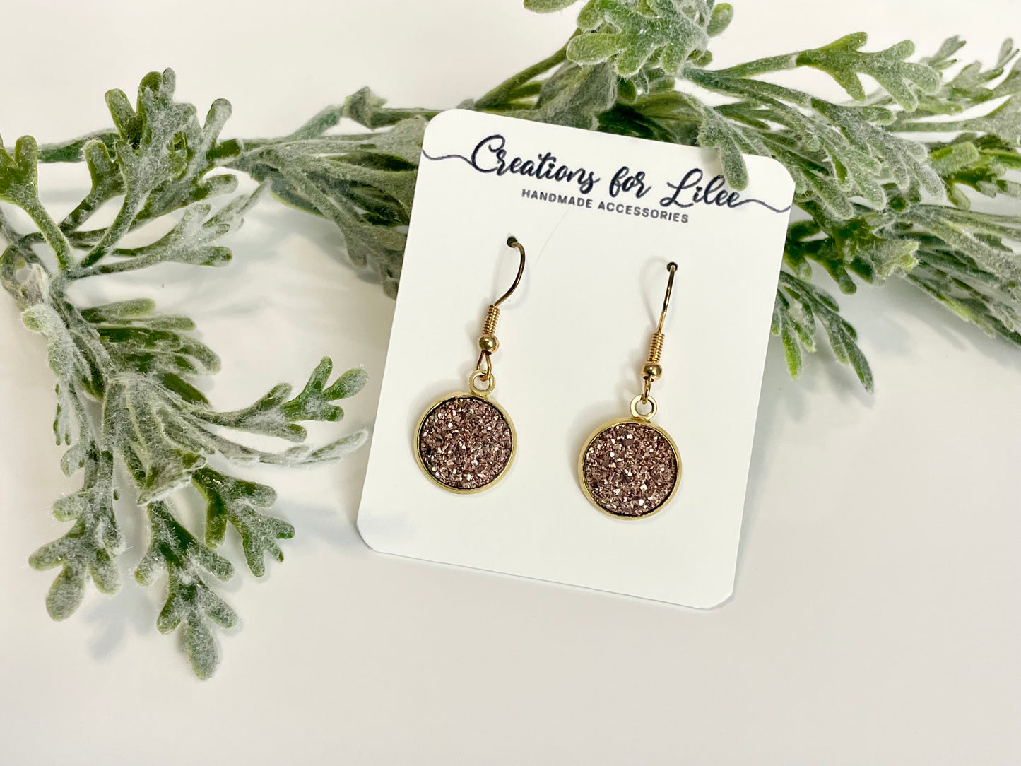 Druzy Dangle Earrings