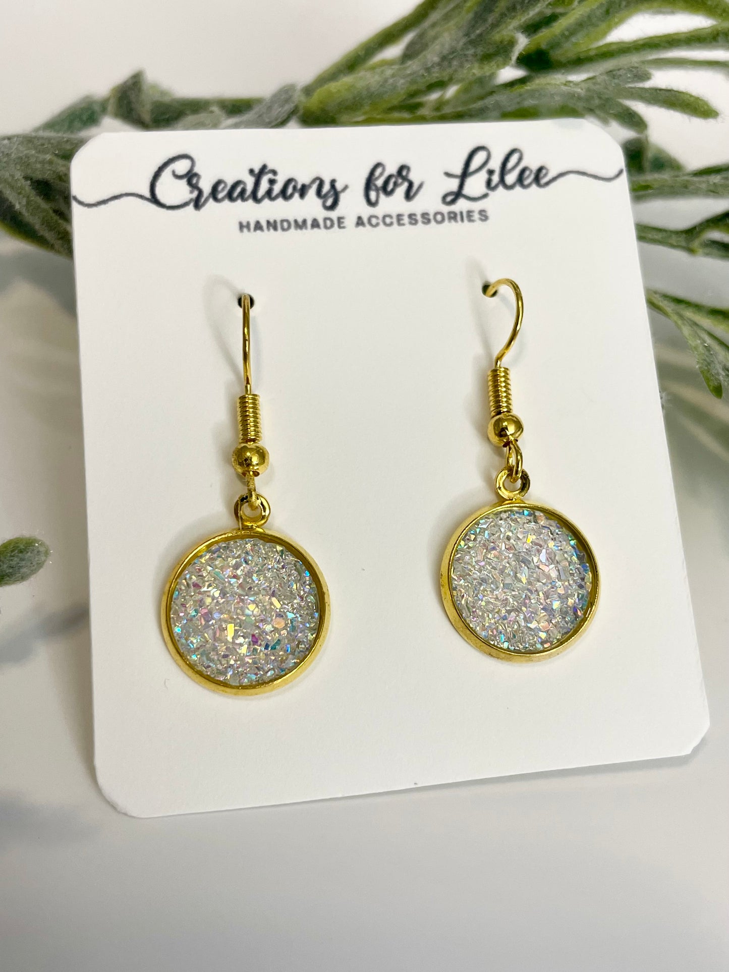 Druzy Dangle Earrings