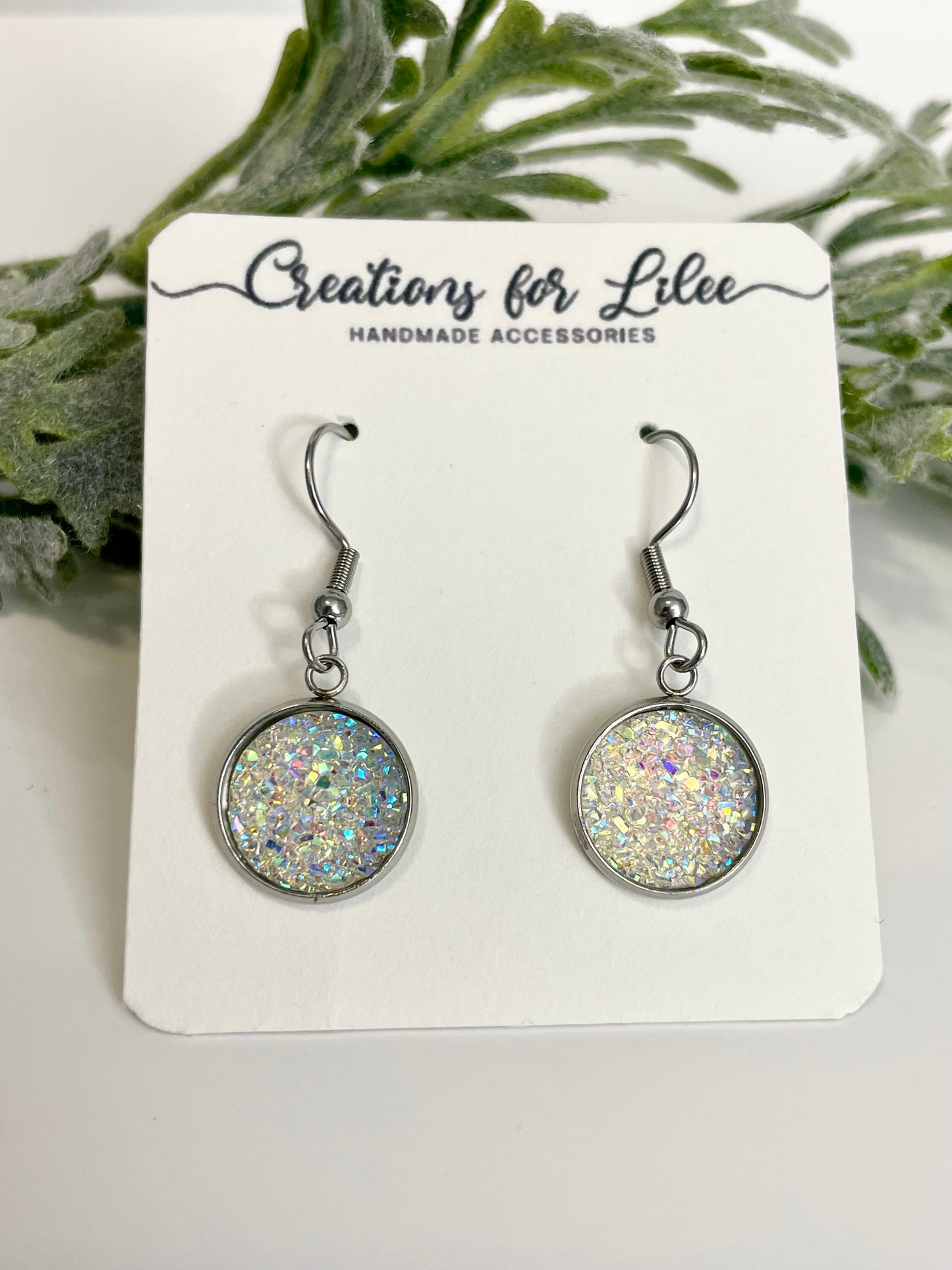 Druzy Dangle Earrings