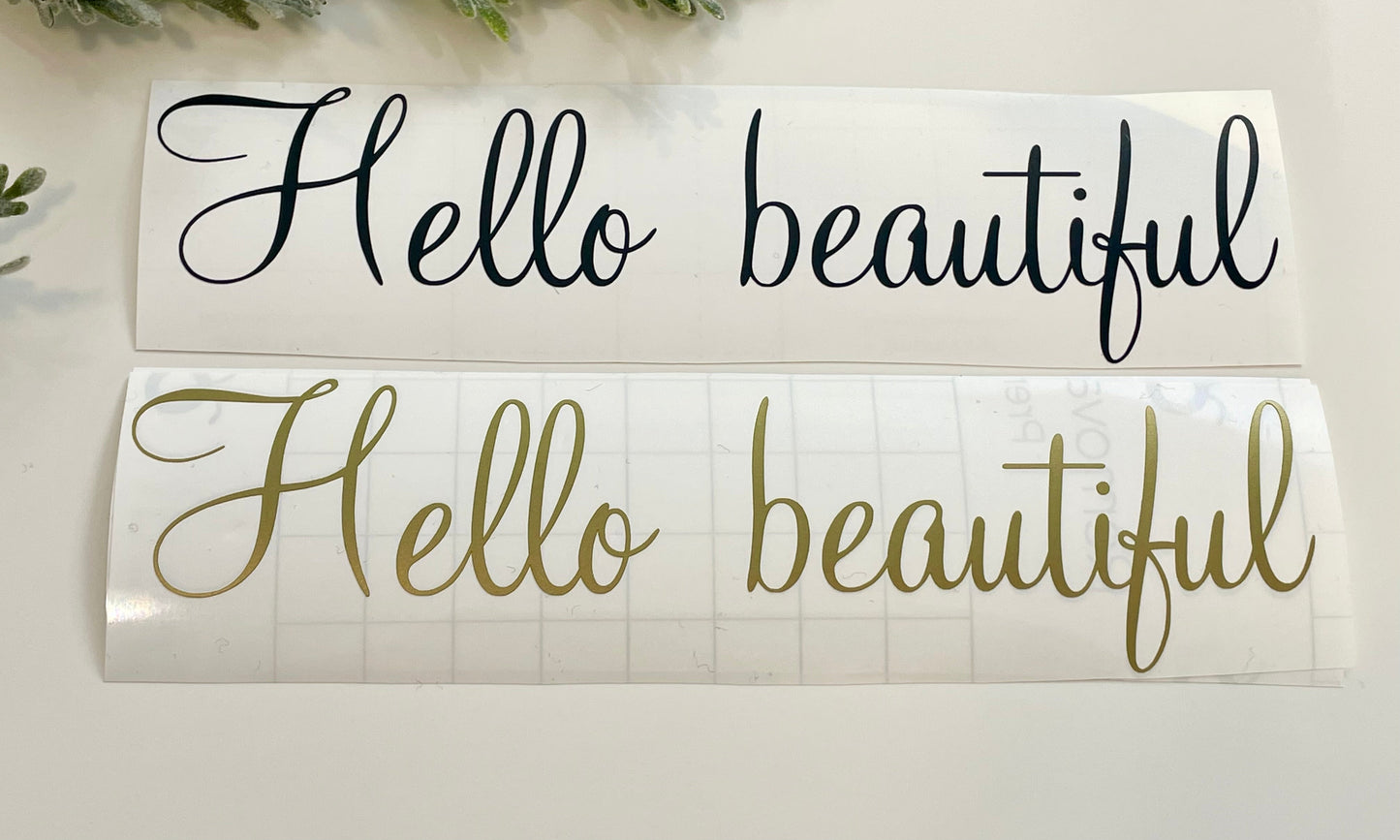 Mirror Decals - Hello Beautiful