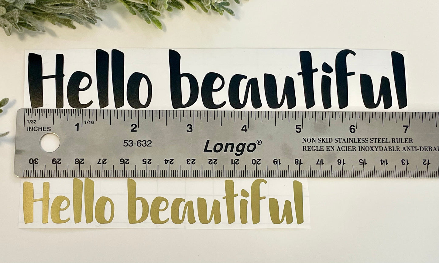 Mirror Decals - Hello Beautiful