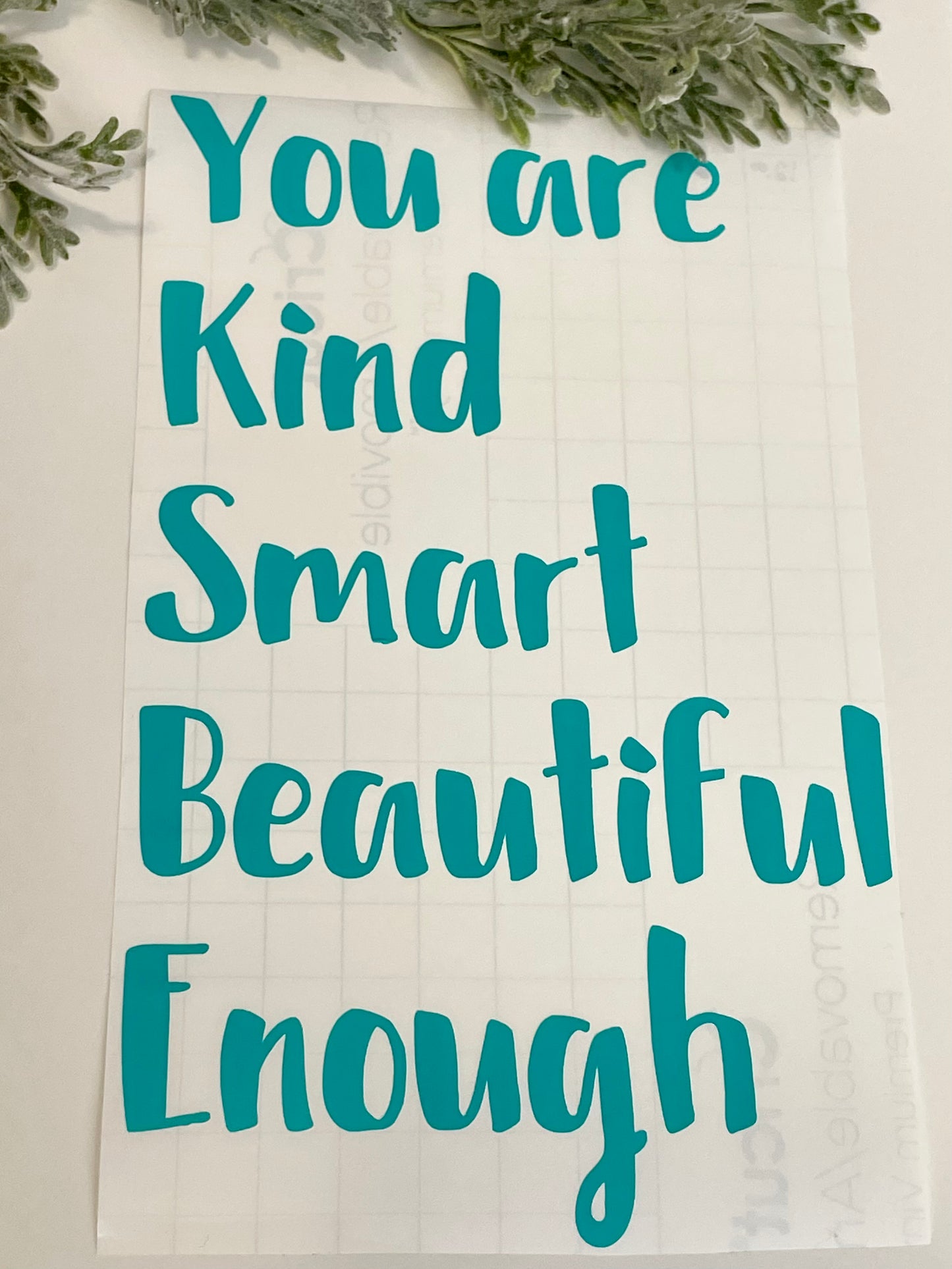 Mirror Decals - You are kind smart beautiful enough