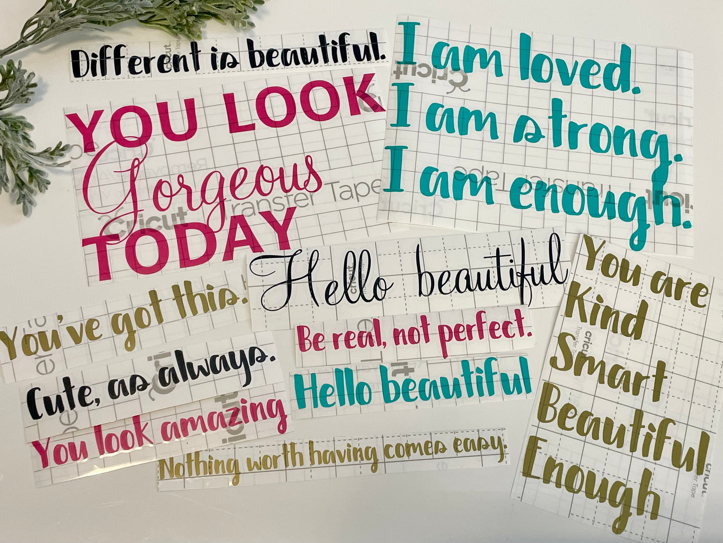 Mirror Decals - You are kind smart beautiful enough