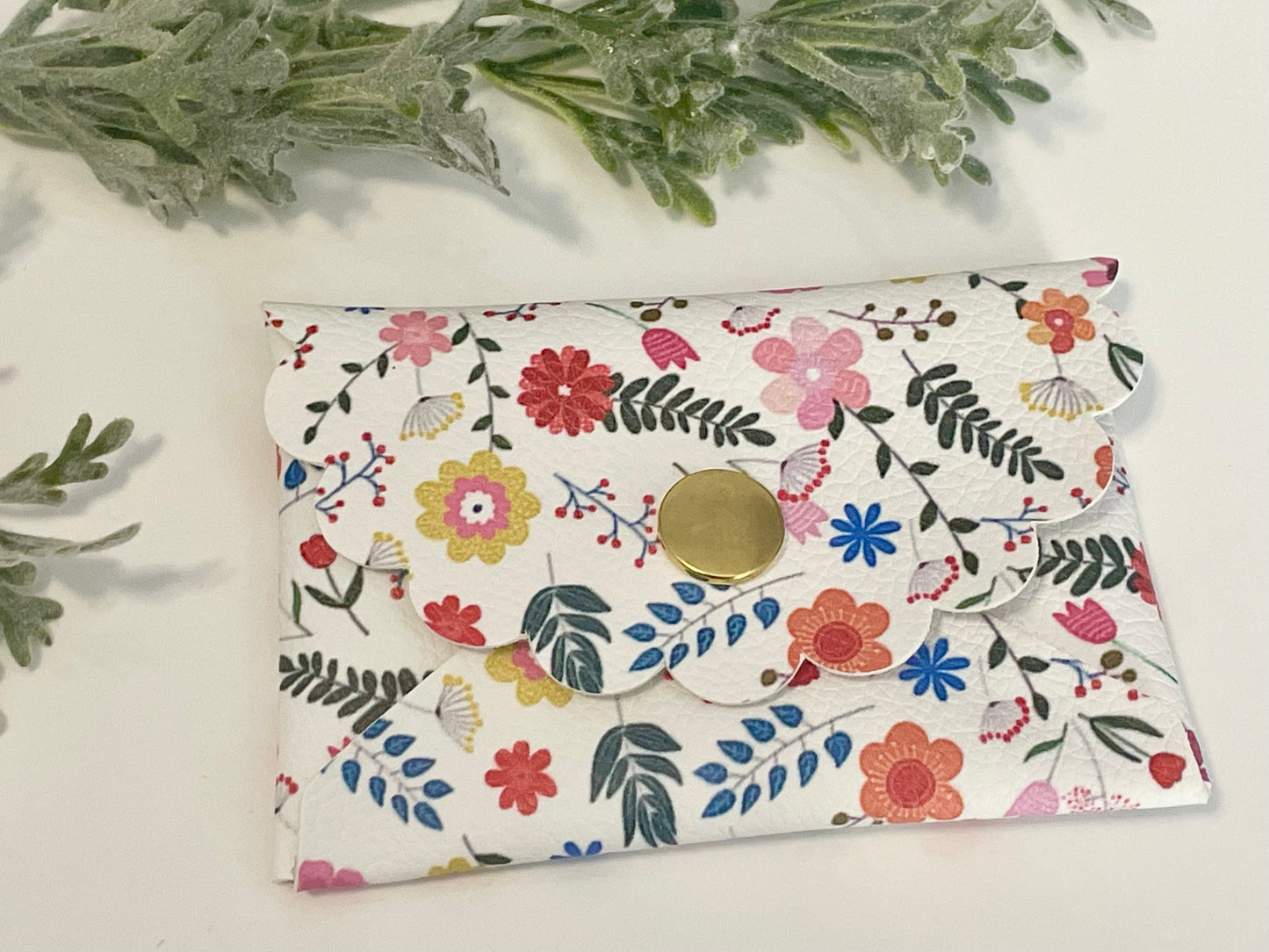 Card & Coin Purse - Colorful Floral