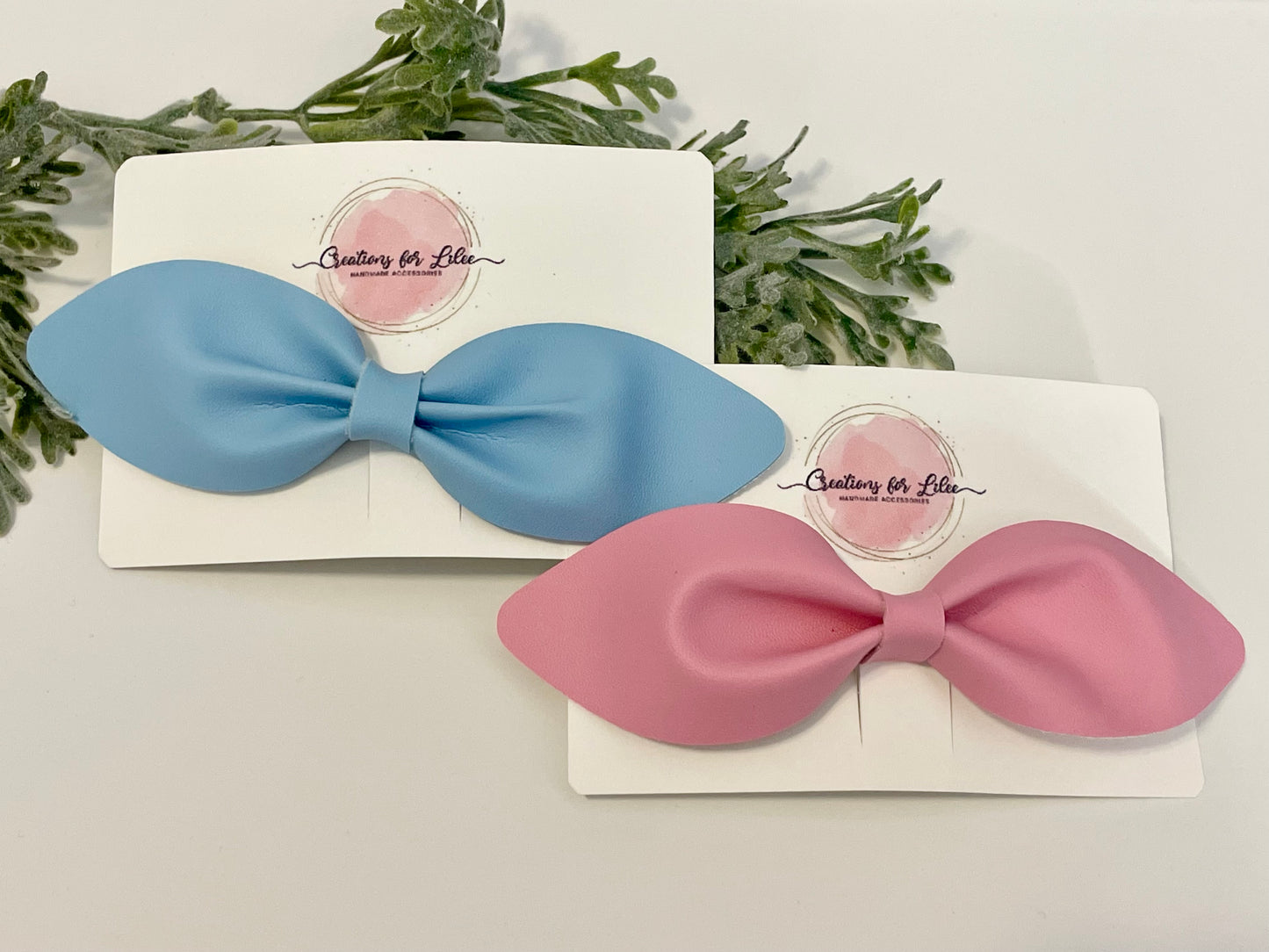 Long Pinch Hair Bow - Solid Colors