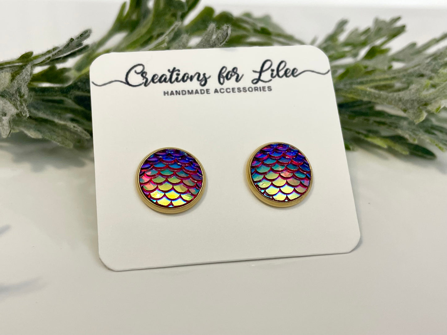 Mermaid Stud Earrings