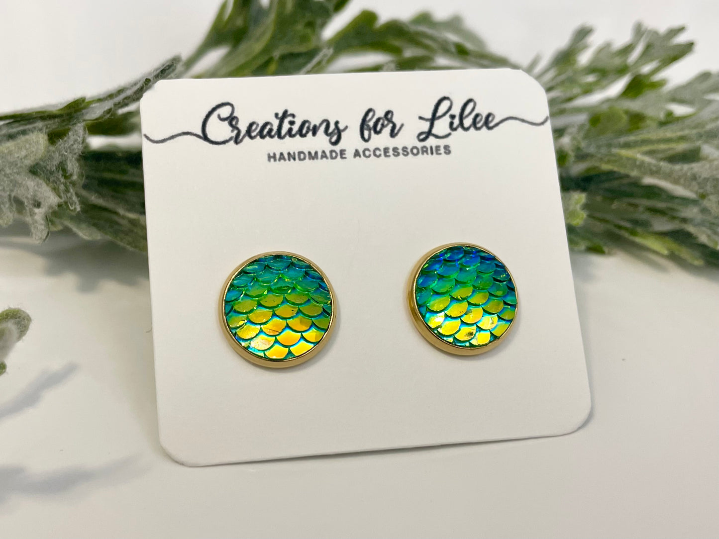 Mermaid Stud Earrings