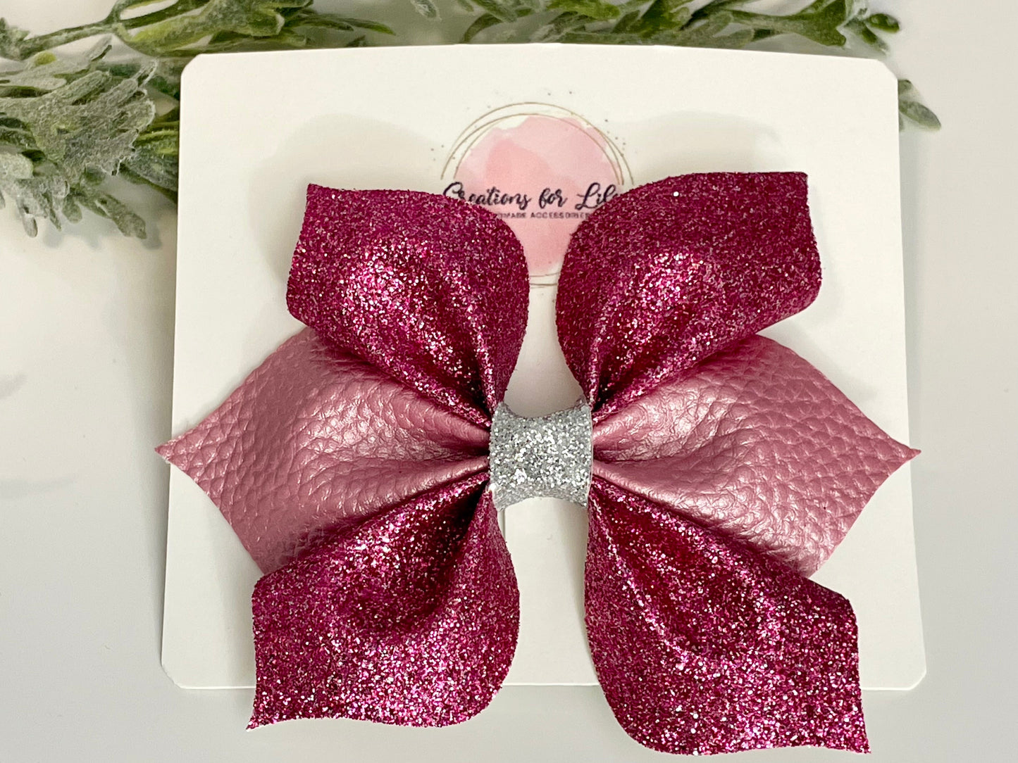 Poinsettia Pinch Hair Bow