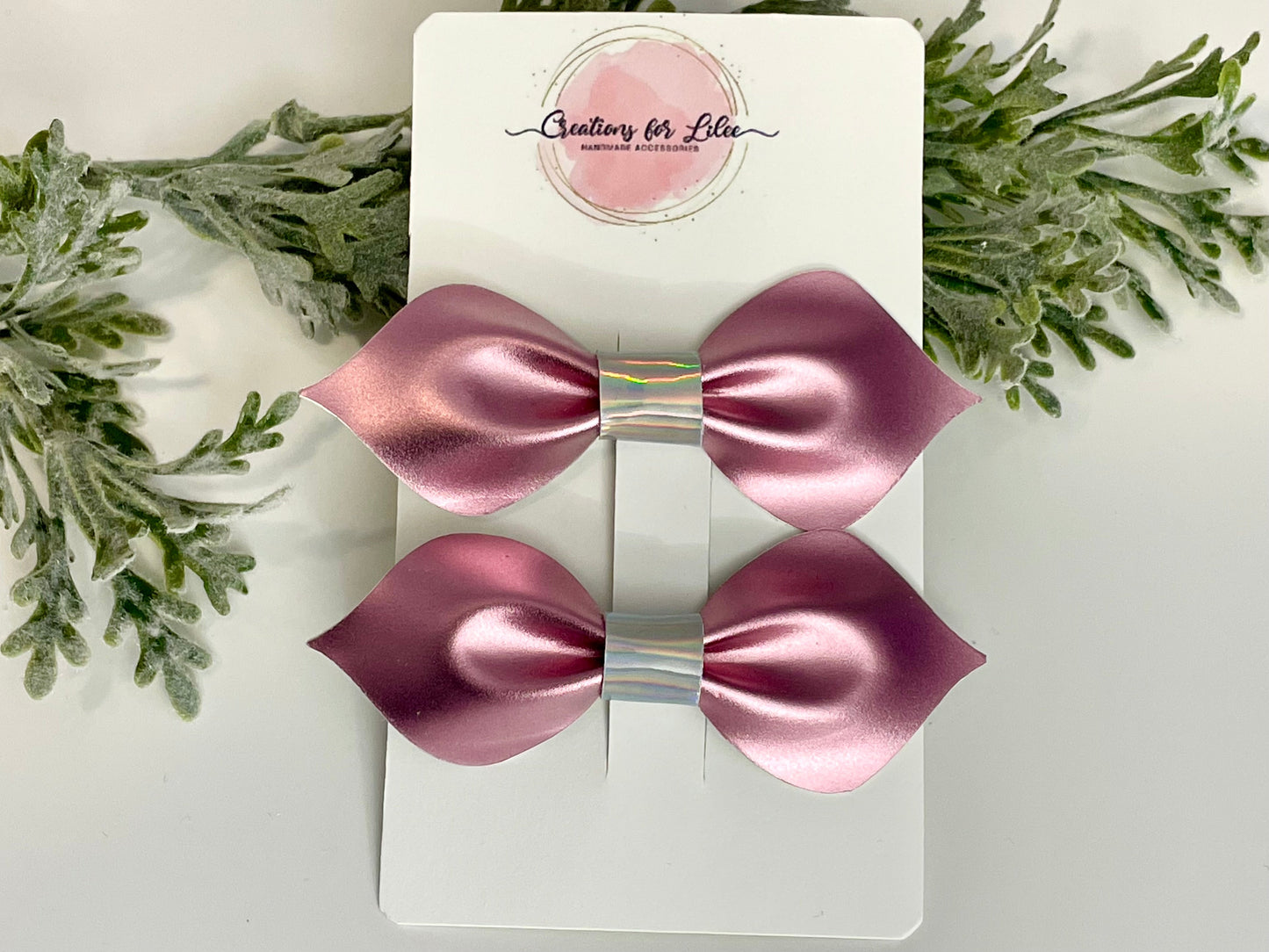 Pointed Pinch Hair Bows