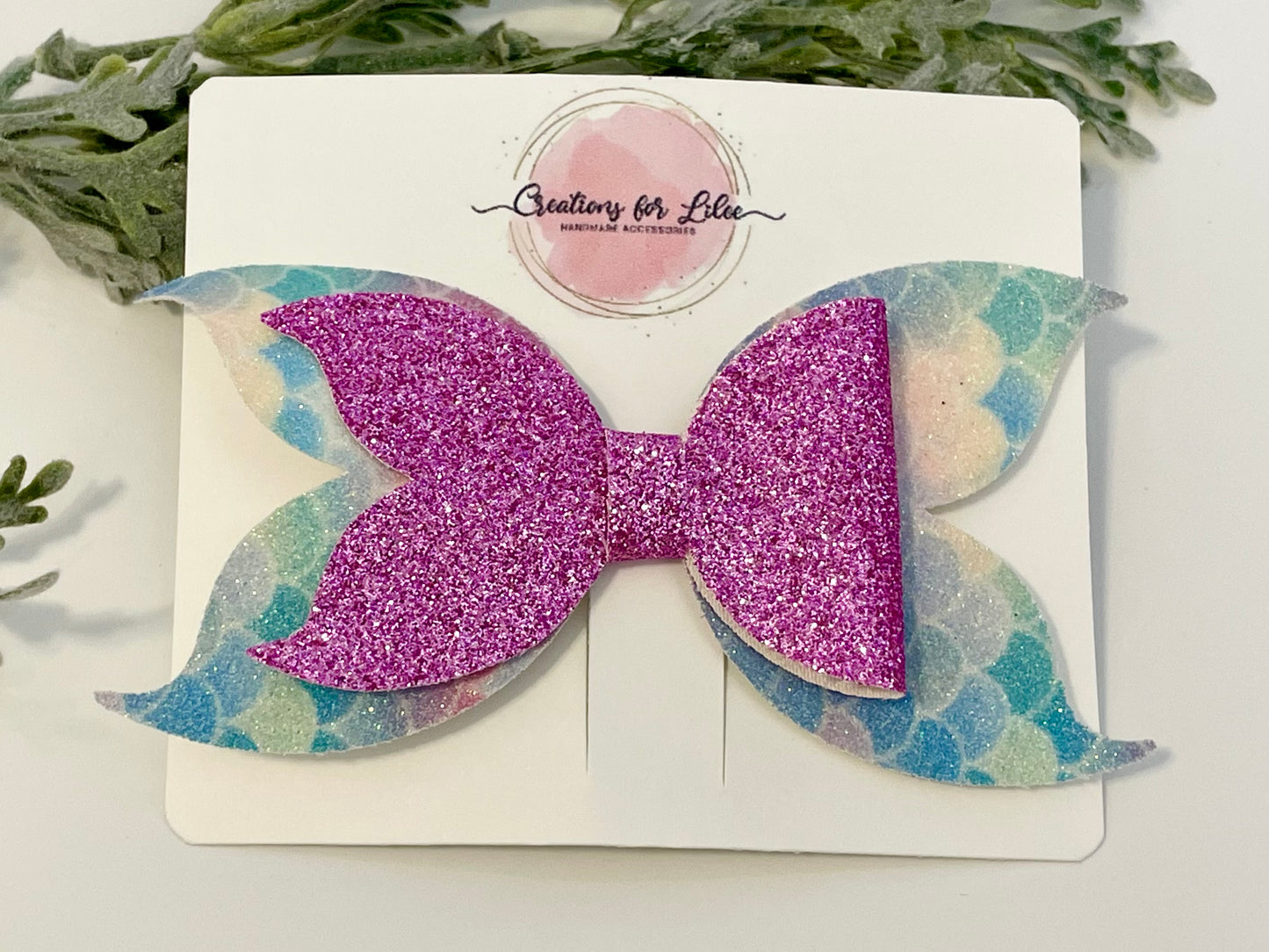 Mermaid Hair Bows - Pinks & Pastels