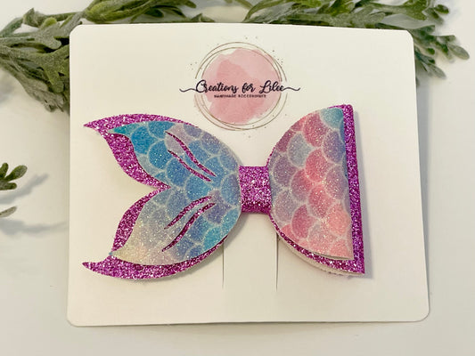 Mermaid Hair Bows - Pinks & Pastels